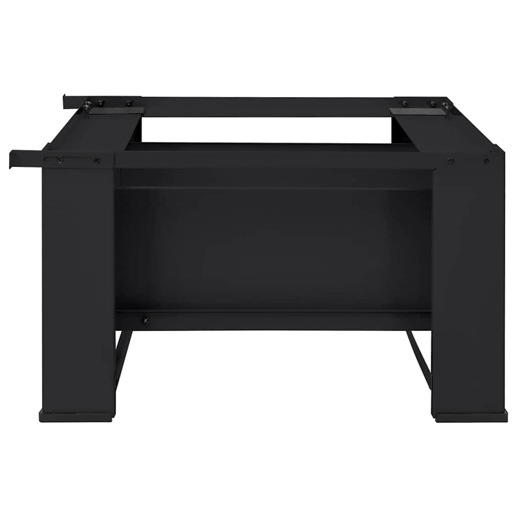 Pedestallo per Lavatrice Nero 64 x 55 x 32,5 cm Acciaio