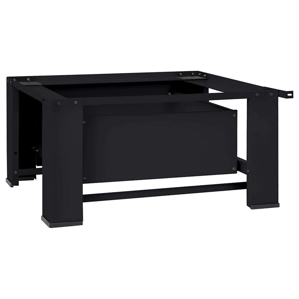 Pedestallo per Lavatrice Nero 64 x 55 x 32,5 cm Acciaio