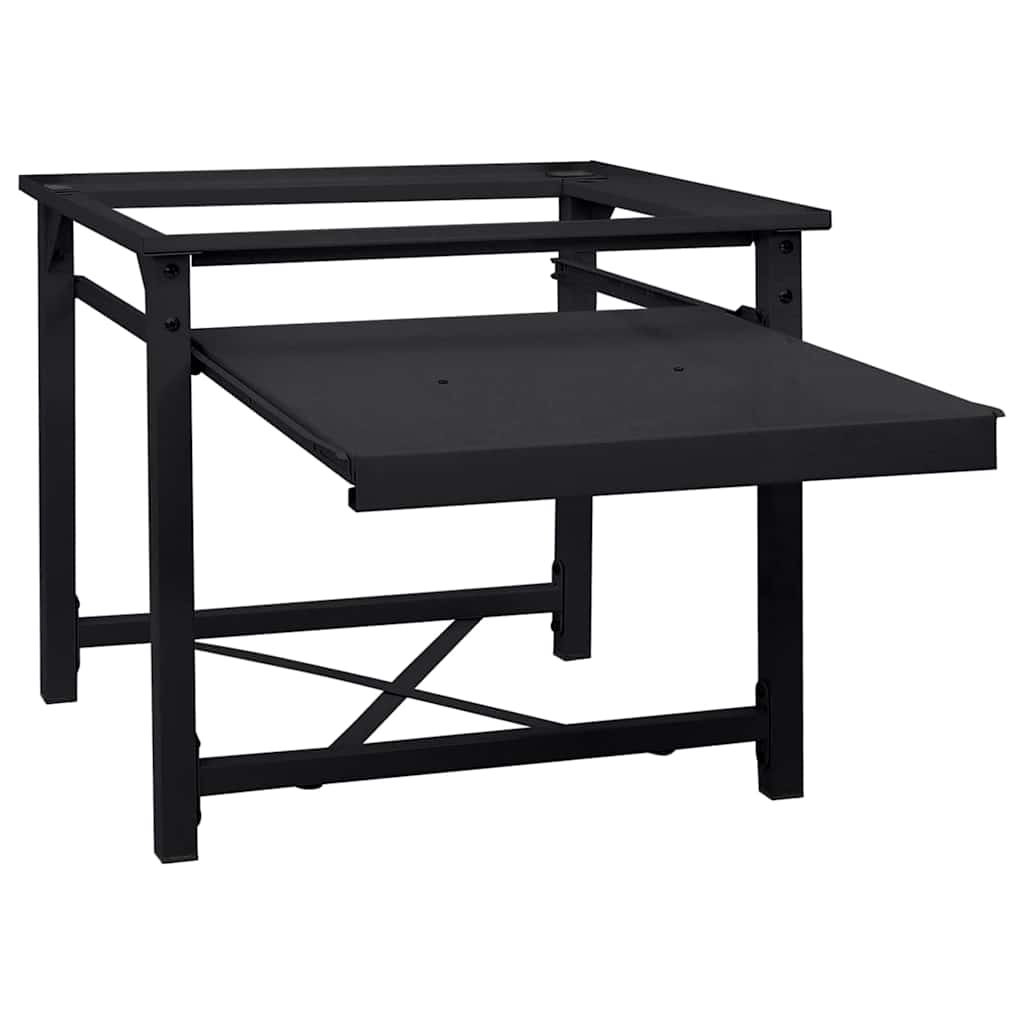 Pedestallo per Lavatrice Nero 60 x 56 x 52 cm Acciaio
