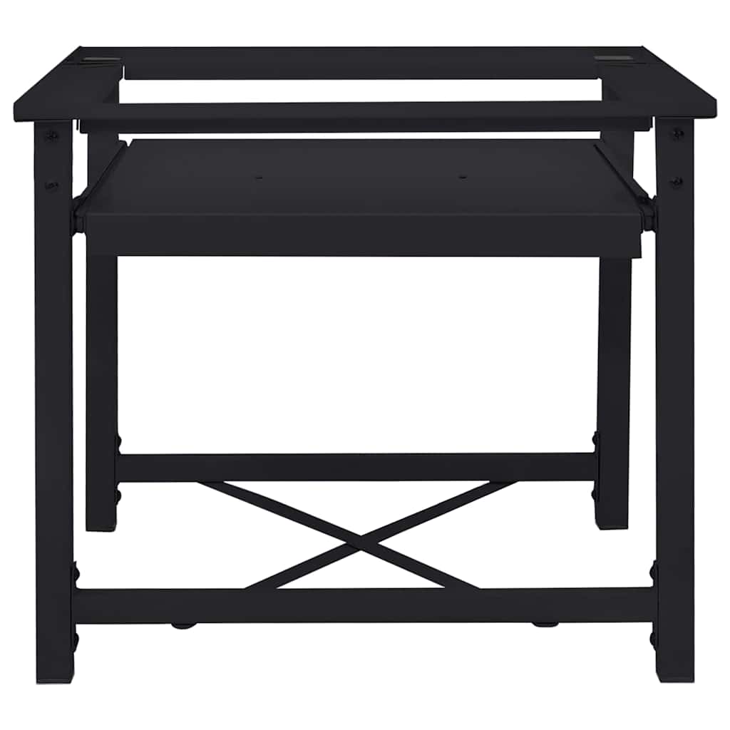 Pedestallo per Lavatrice Nero 60 x 56 x 52 cm Acciaio