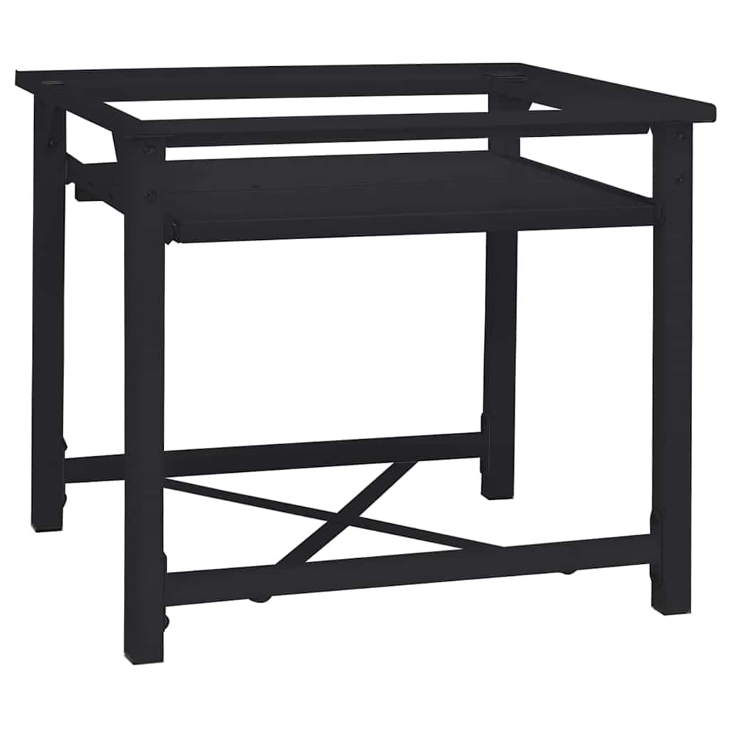 Pedestallo per Lavatrice Nero 60 x 56 x 52 cm Acciaio