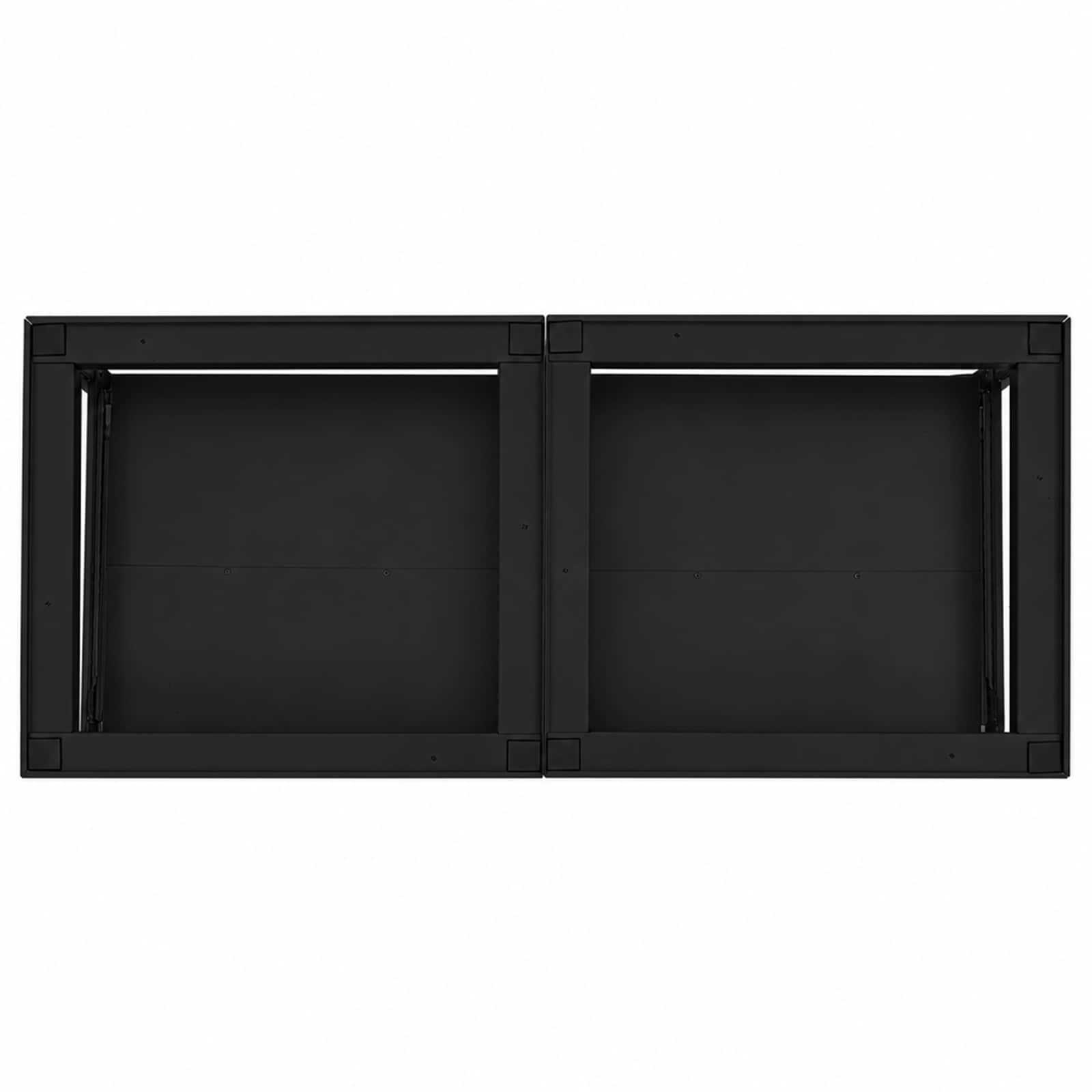 Pedestallo per Lavatrice 2 pz Nero 120 x 56 x 52 cm Acciaio