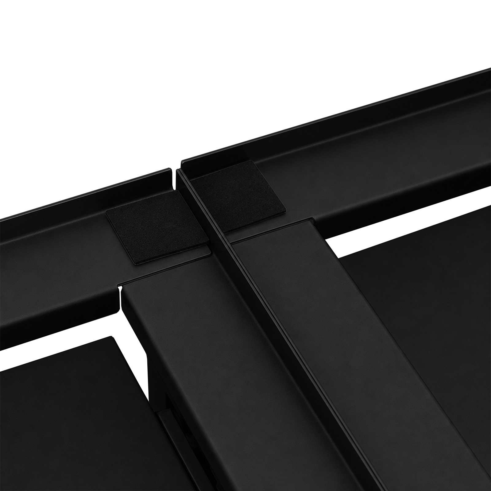 Pedestallo per Lavatrice 2 pz Nero 120 x 56 x 52 cm Acciaio