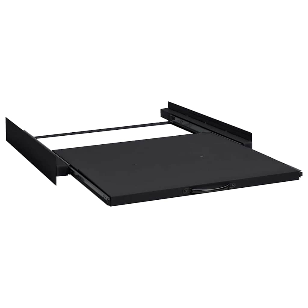 Mensola Intermedia per Lavatrice Nero 60 x 60 x 8 cm Acciaio