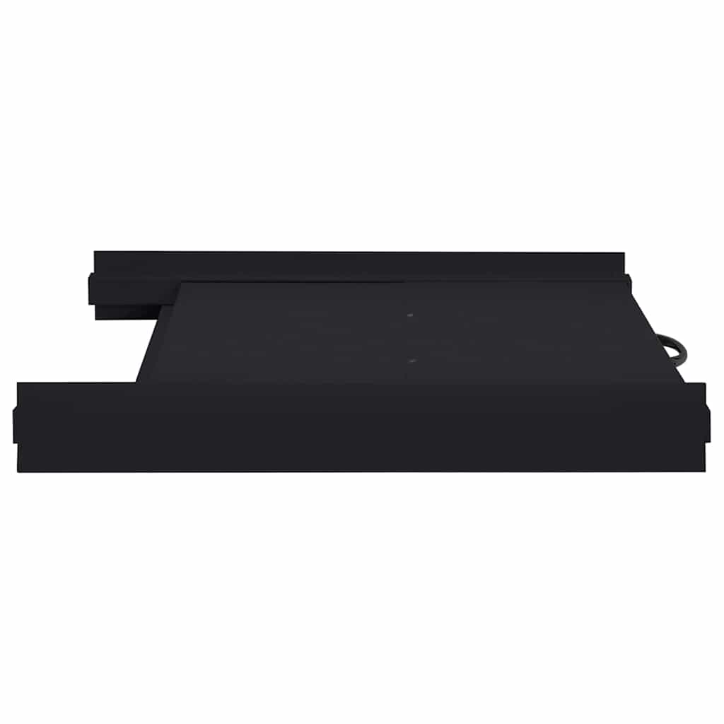 Mensola Intermedia per Lavatrice Nero 60 x 60 x 8 cm Acciaio