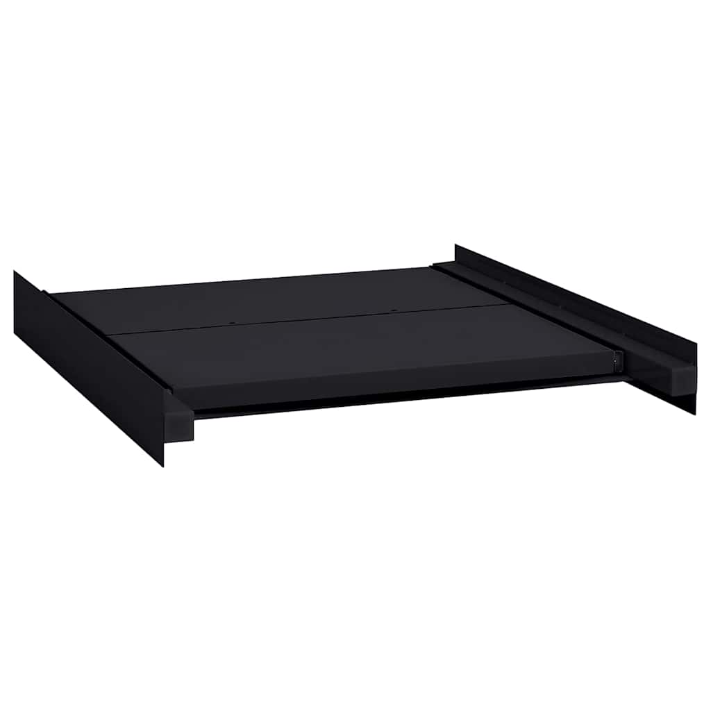 Mensola Intermedia per Lavatrice Nero 60 x 60 x 8 cm Acciaio