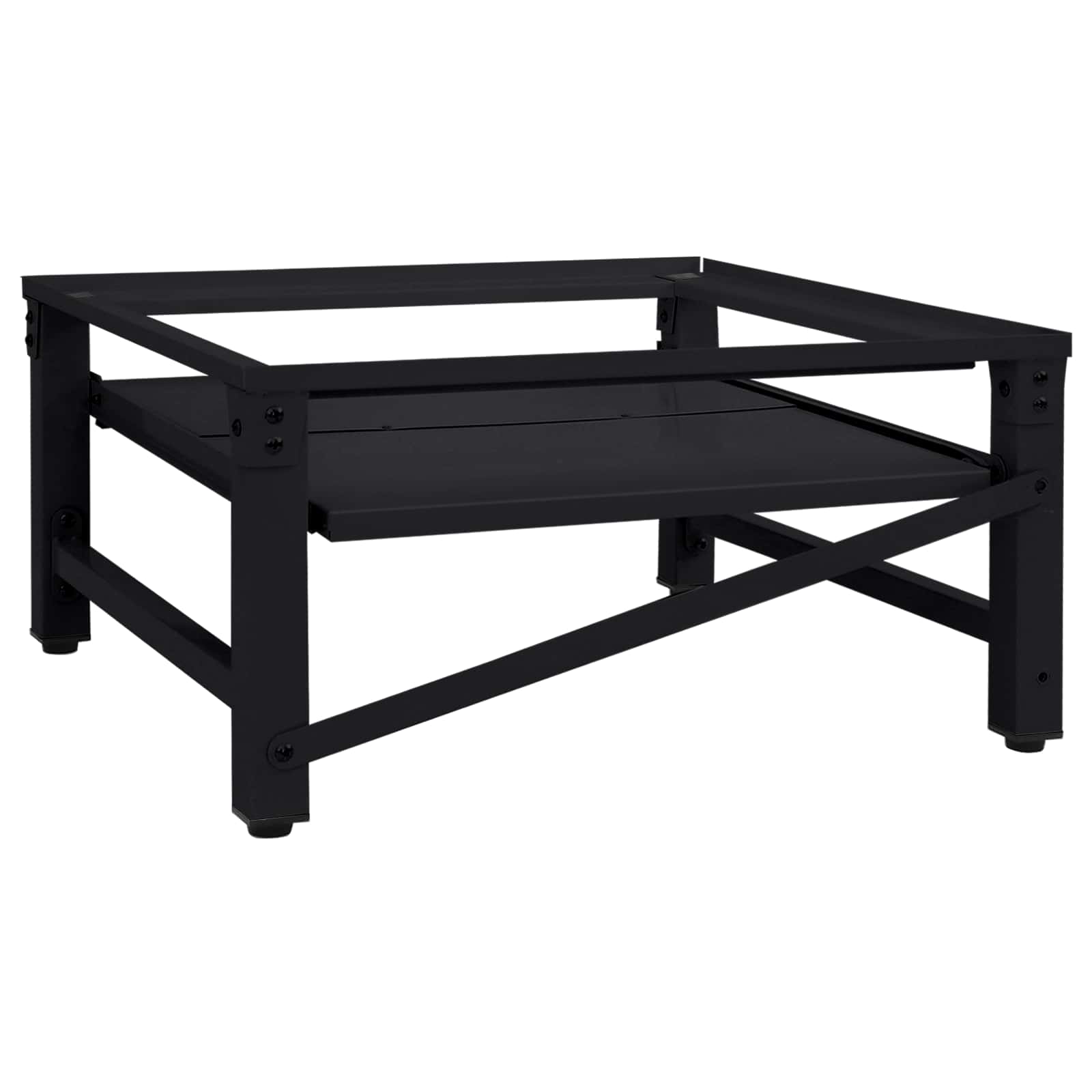 Pedestallo per Lavatrice Nero 62 x 60,5 x 32,5 cm Acciaio