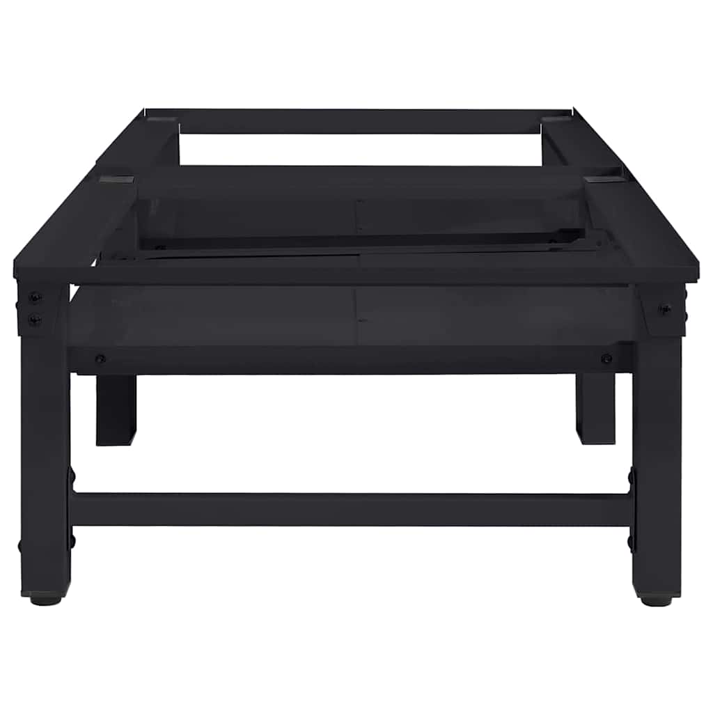 Pedestallo per Lavatrice 2 pz Nero 124,5 x 61,5 x 32,5 cm