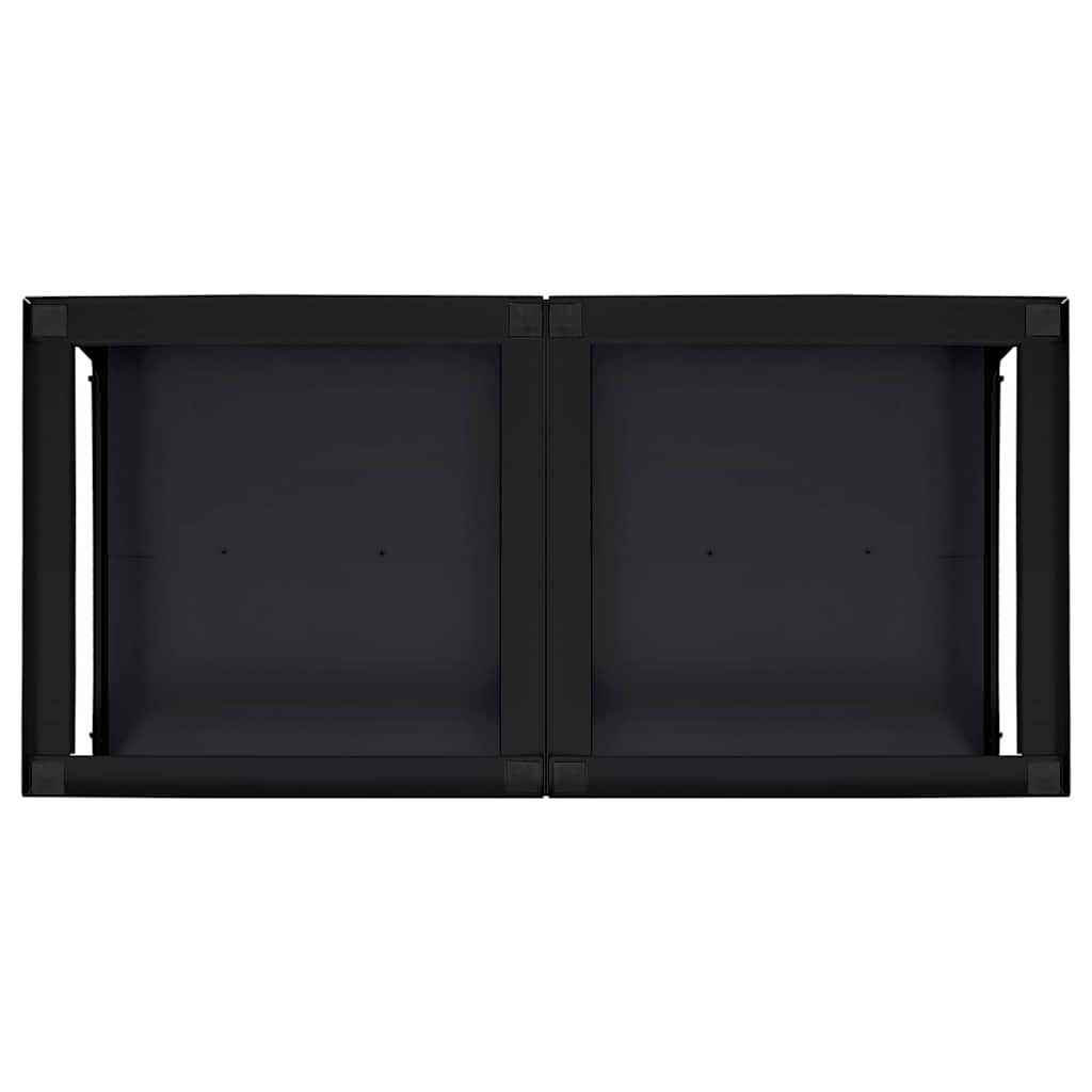 Pedestallo per Lavatrice 2 pz Nero 124,5 x 61,5 x 32,5 cm