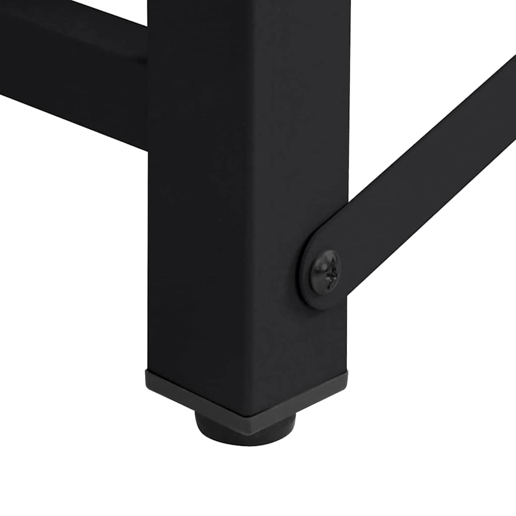 Pedestallo per Lavatrice 2 pz Nero 124,5 x 61,5 x 32,5 cm