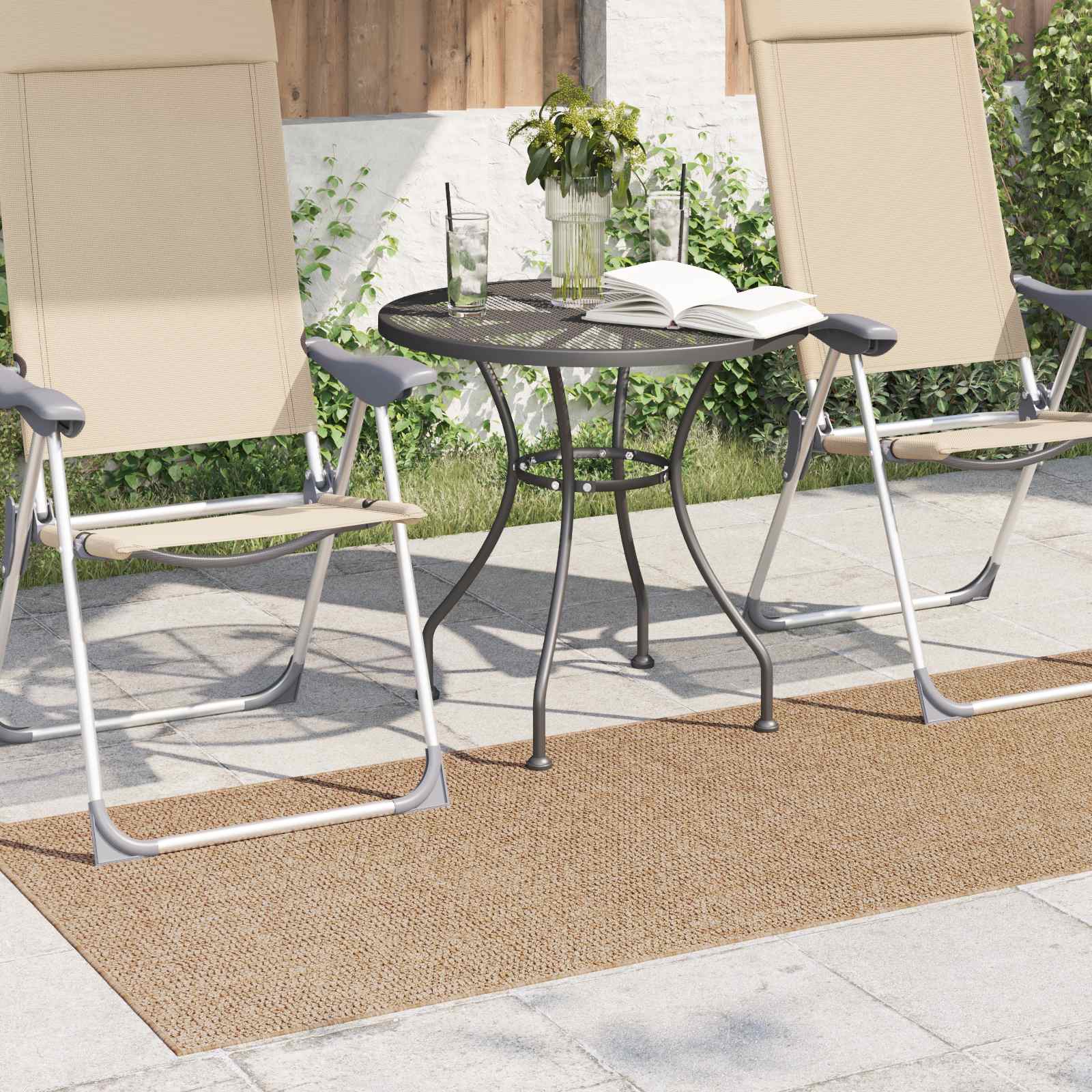 Tappeto per uso interno ed esterno AGIRA Naturale 200 x 80 cm