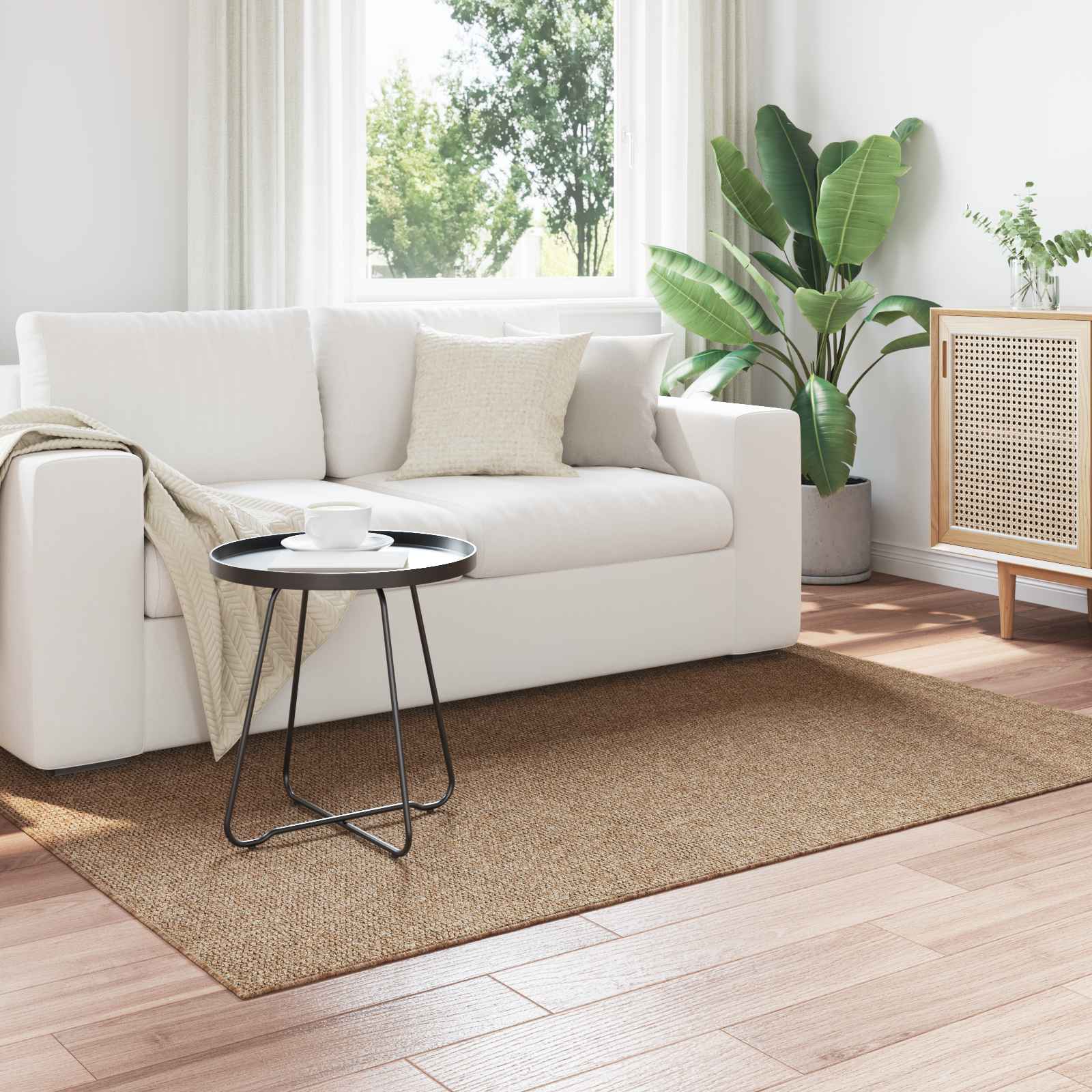 Tappeto per uso interno ed esterno AGIRA Naturale 200 x 140 cm