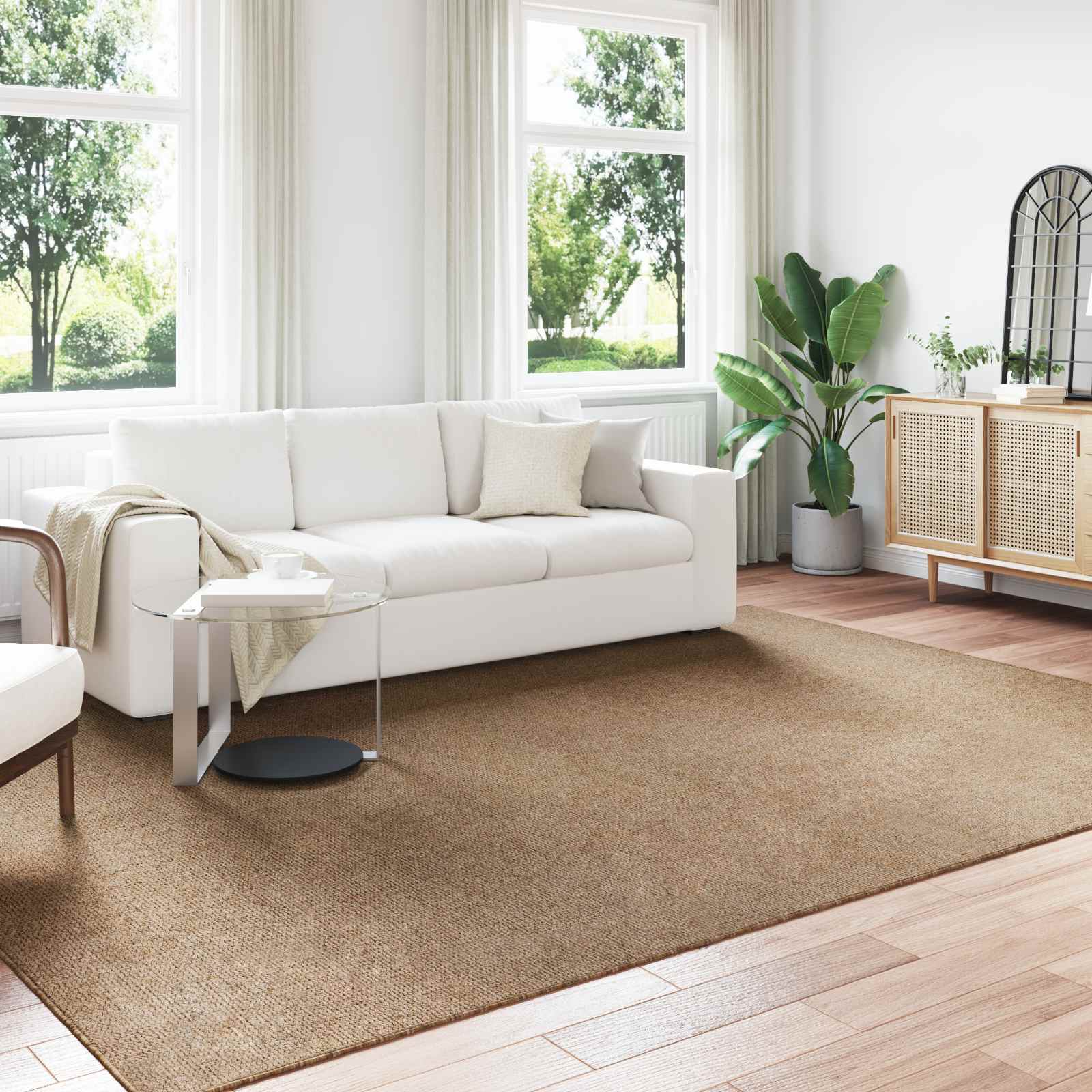 Tappeto per uso interno ed esterno AGIRA Naturale 280 x 200 cm