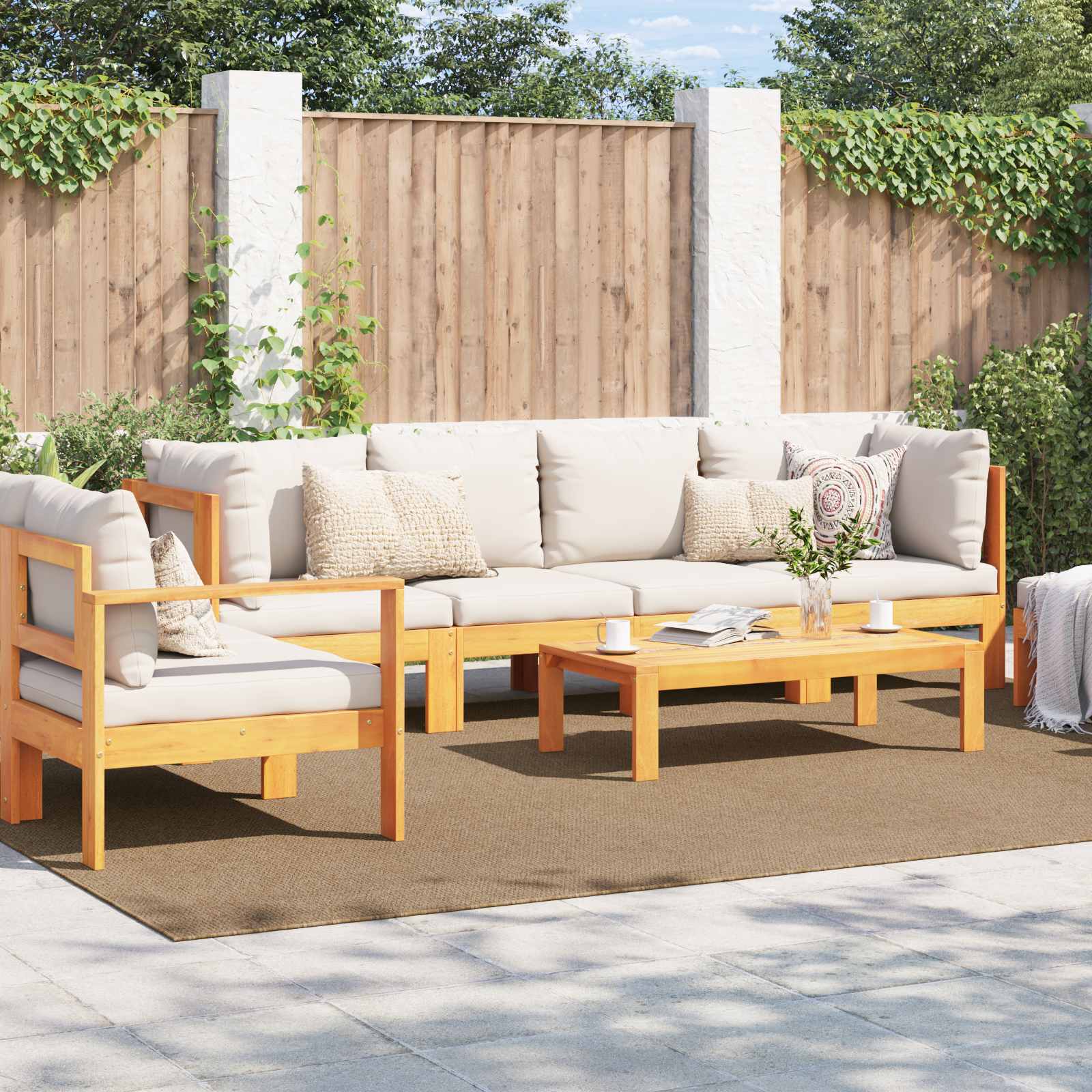 Tappeto per uso interno ed esterno AGIRA Naturale 280 x 200 cm