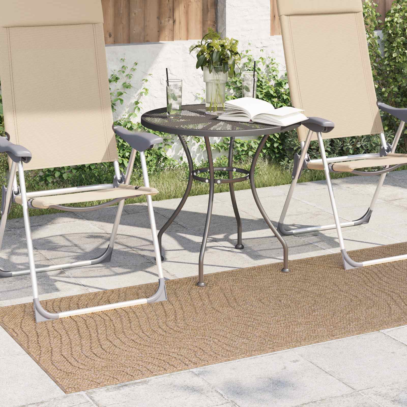 Tappeto per uso interno ed esterno AGIRA Naturale 200 x 80 cm
