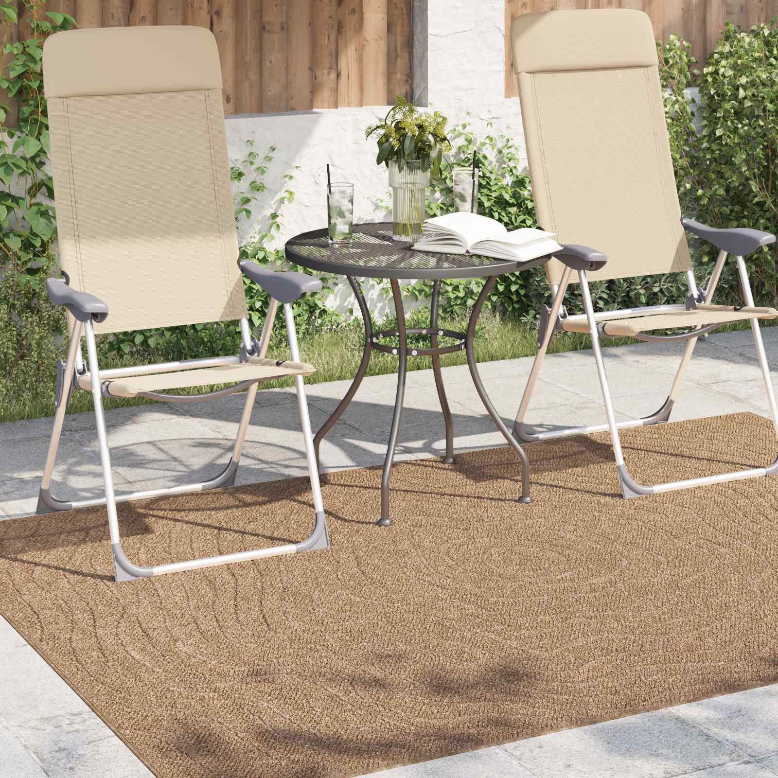 Tappeto per uso interno ed esterno AGIRA Naturale 200 x 140 cm