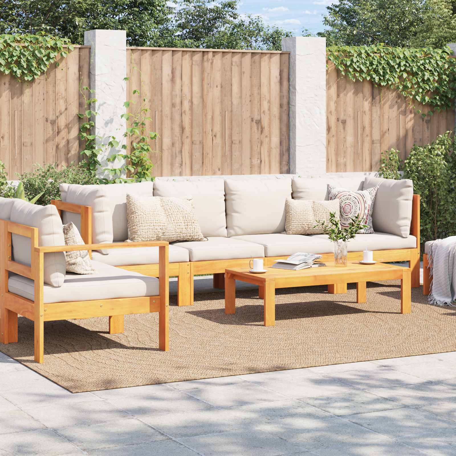 Tappeto per uso interno ed esterno AGIRA Naturale 280 x 200 cm