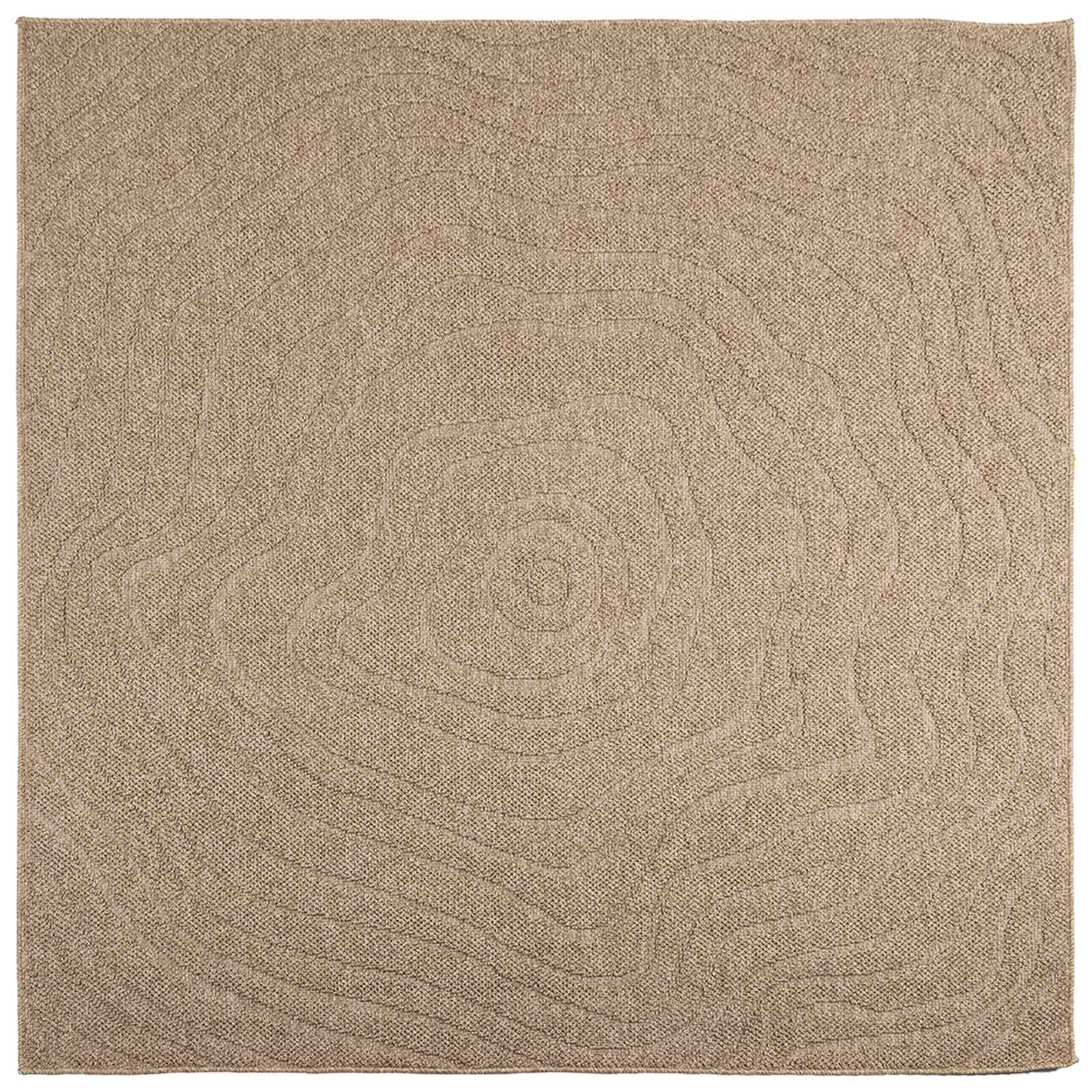 Tappeto per uso interno ed esterno AGIRA Naturale 240 x 240 cm