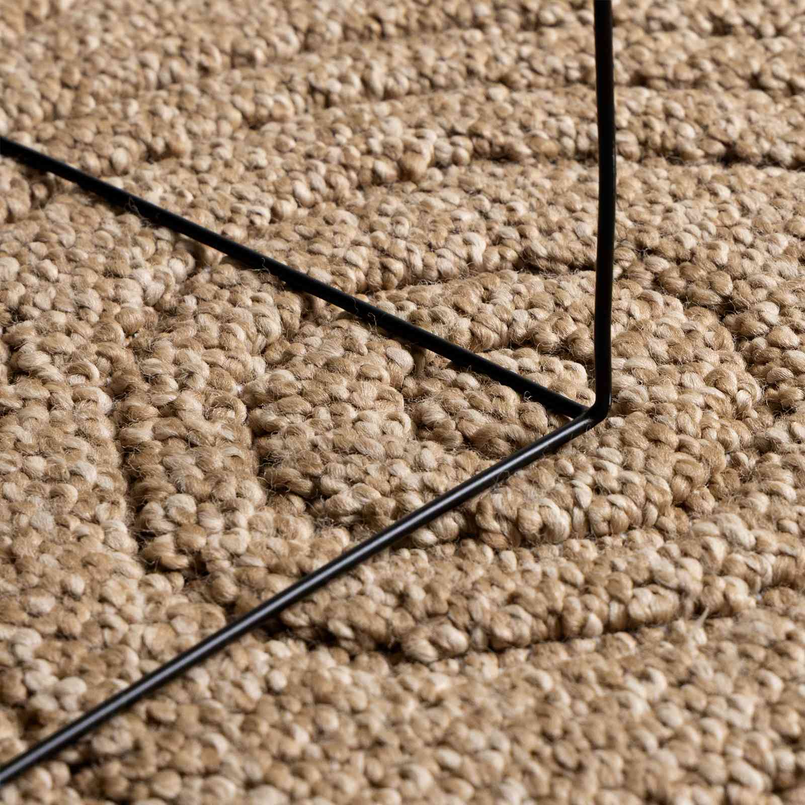 Tappeto per uso interno ed esterno AGIRA Naturale Ø 200 CM
