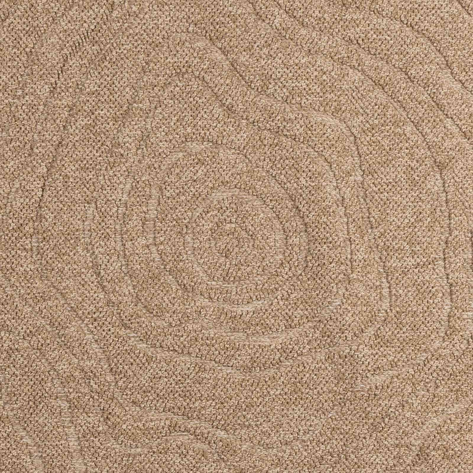 Tappeto per uso interno ed esterno AGIRA Naturale Ø 200 CM