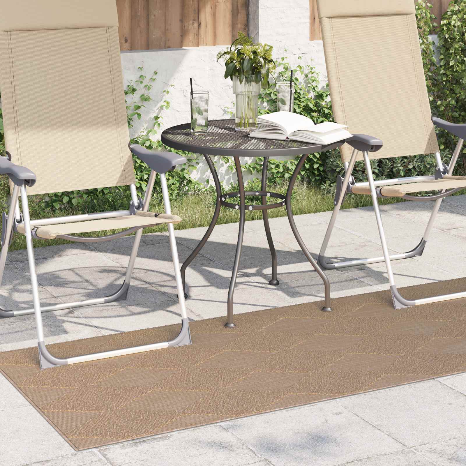 Tappeto per uso interno ed esterno AGIRA Naturale 150 x 80 cm