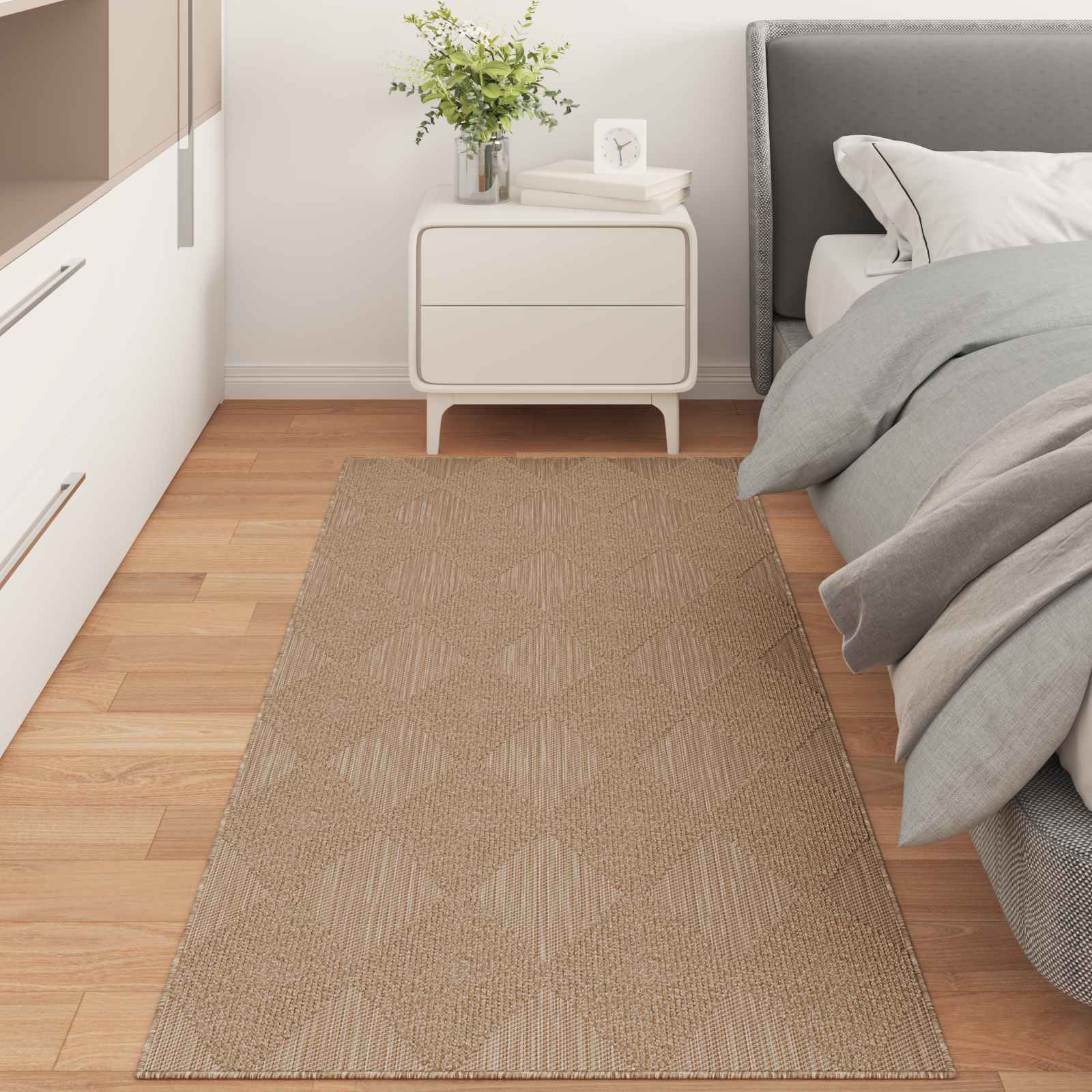 Tappeto per uso interno ed esterno AGIRA Naturale 200 x 80 cm