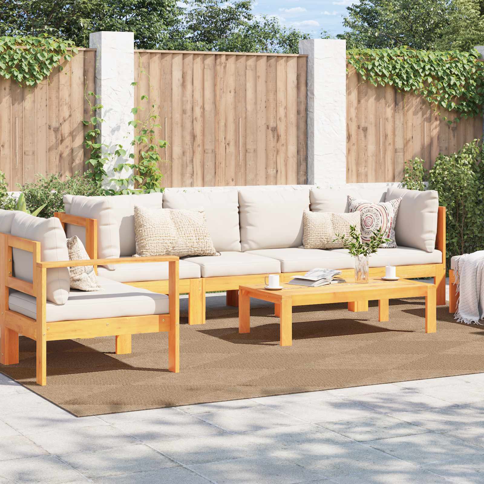Tappeto per uso interno ed esterno AGIRA Naturale 340 x 240 cm