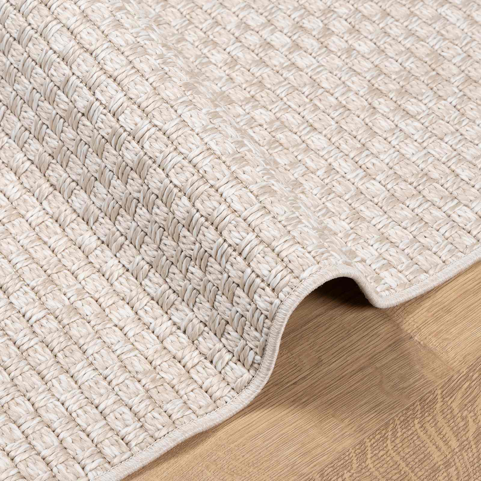 Tappeti per area Rettangolare FARO Crema 200 x 80 cm Poliestere
