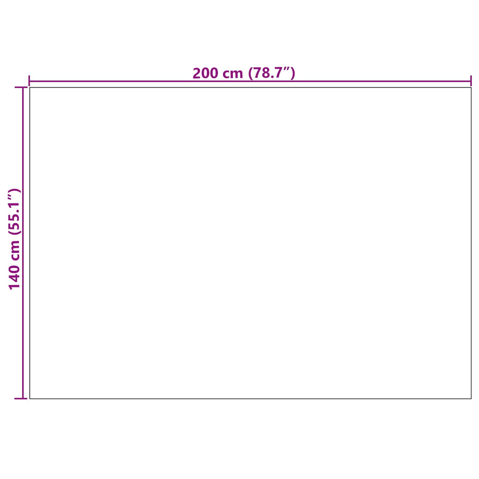 Tappeti per area Rettangolare FARO Crema 200 x 140 cm