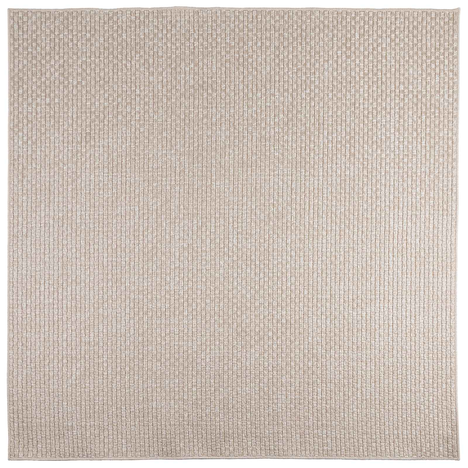 Tappeti per area Quadrato FARO Crema 120 x 120 cm Poliestere