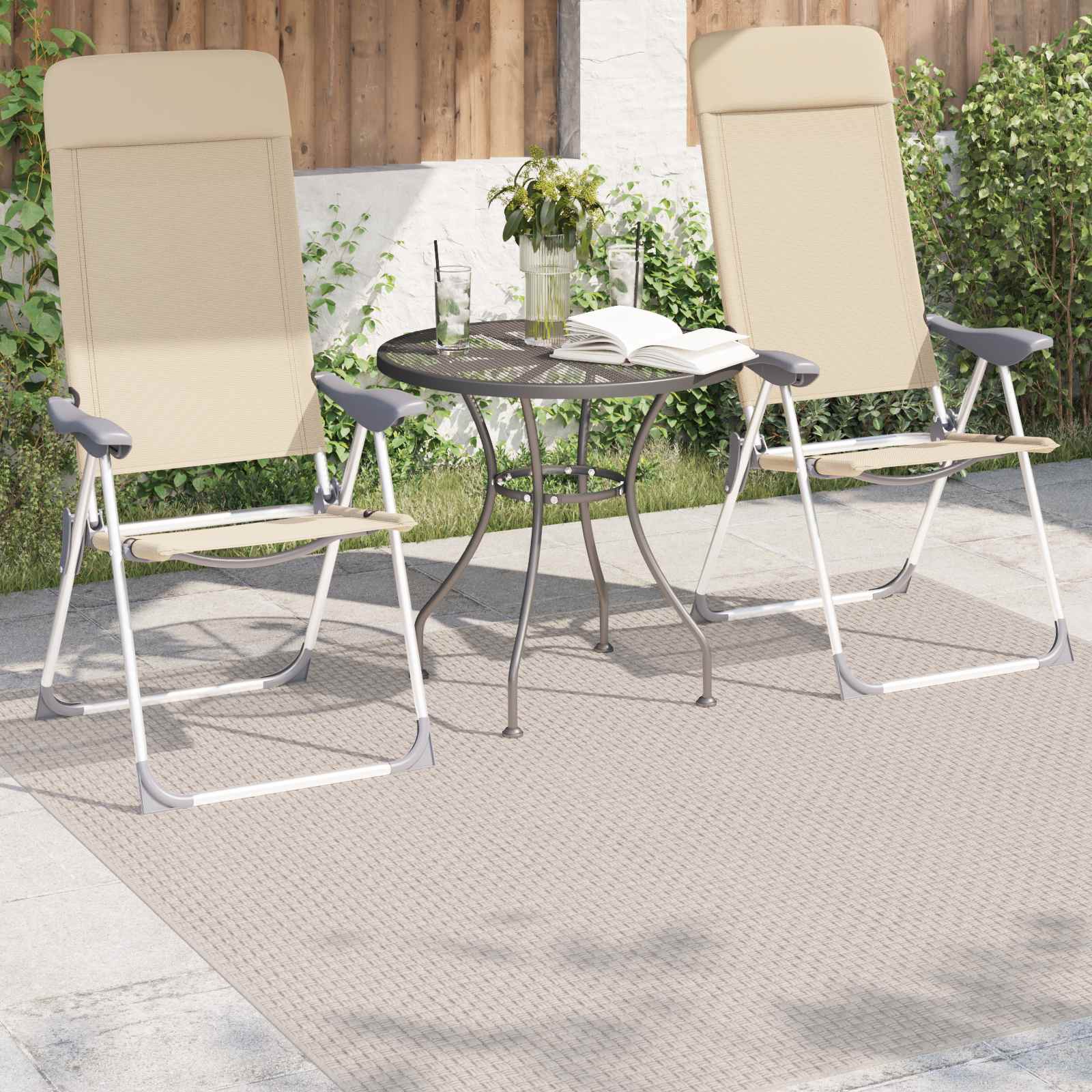 Tappeti per area Quadrato FARO Crema 120 x 120 cm Poliestere