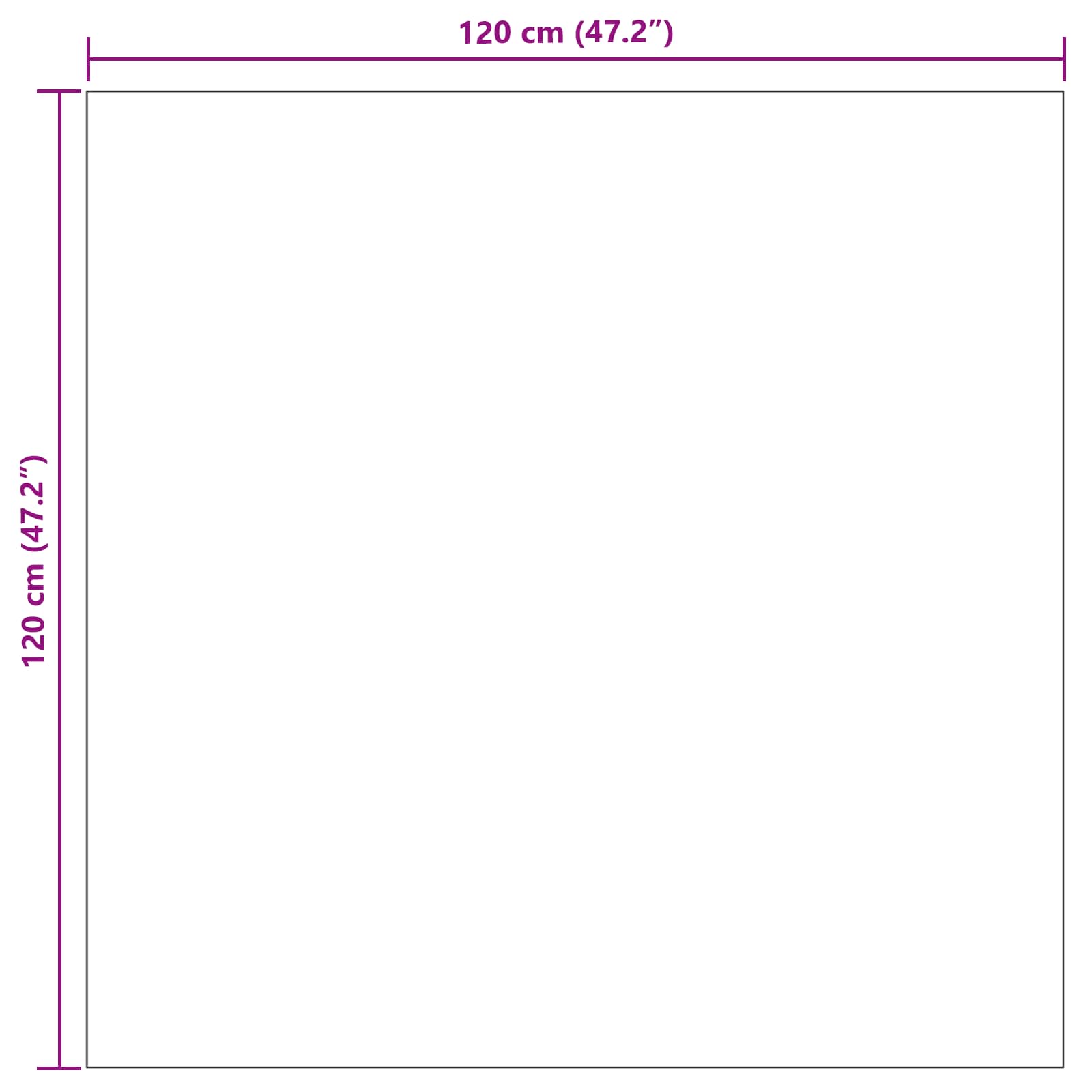 Tappeti per area Quadrato FARO Crema 120 x 120 cm Poliestere