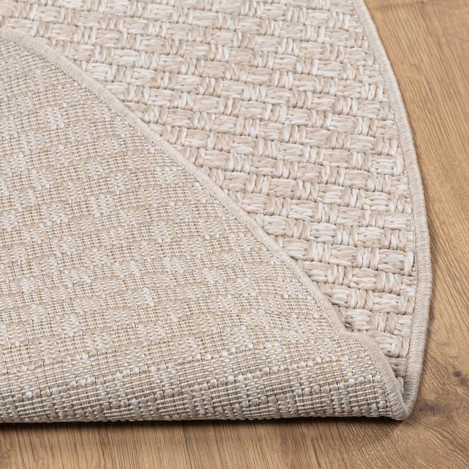 Tappeti per area Rotondo FARO Crema Ø 120 CM Poliestere