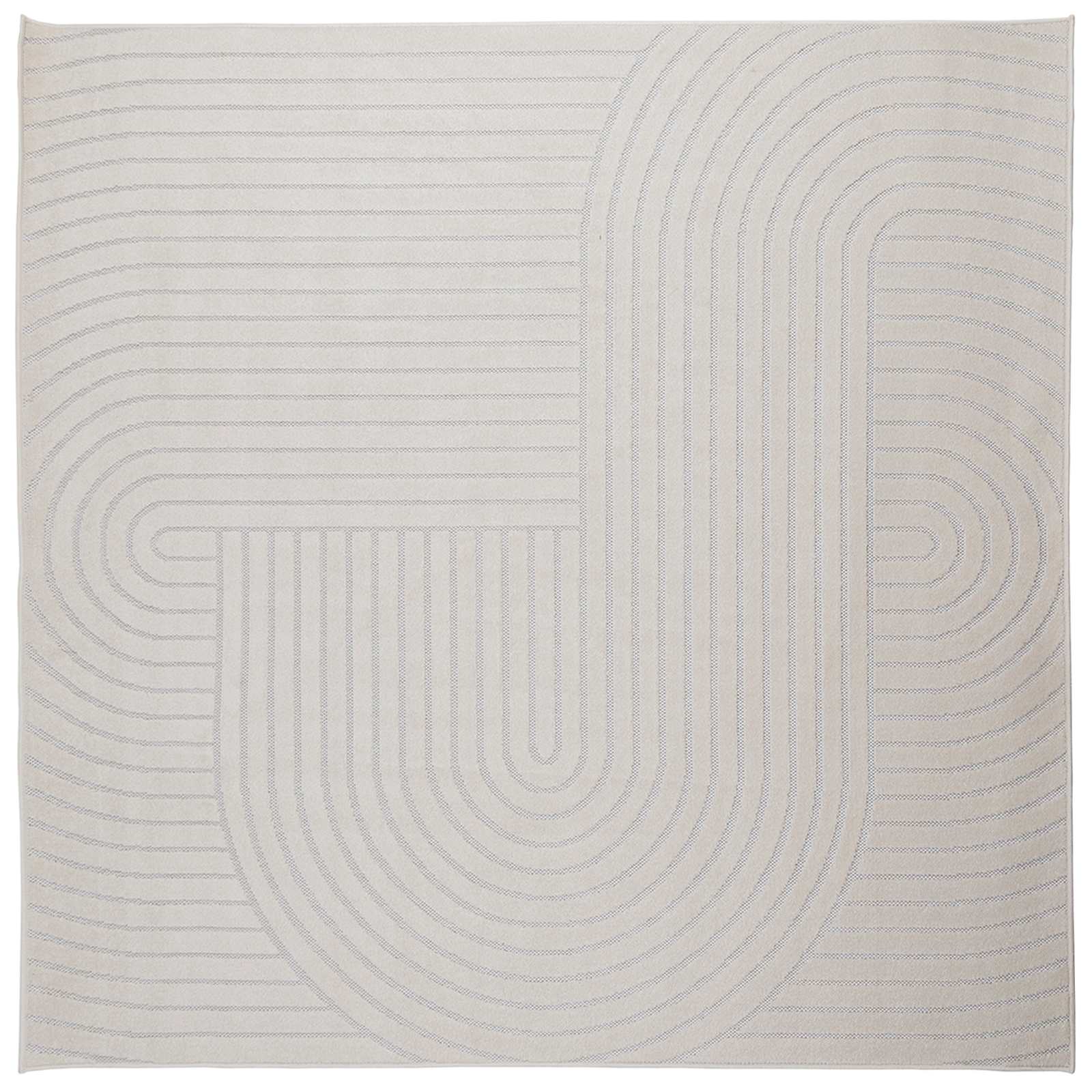 Tappeto per uso interno ed esterno PALMERAS Crema 240 x 240 cm