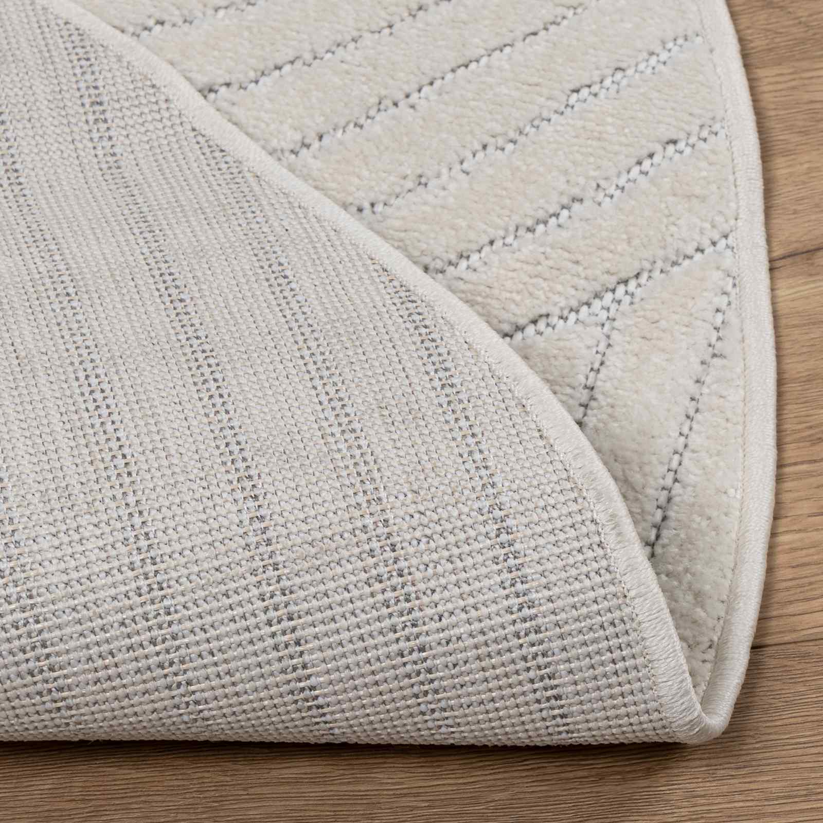 Tappeto per uso interno ed esterno PALMERAS Crema Ø 120 CM