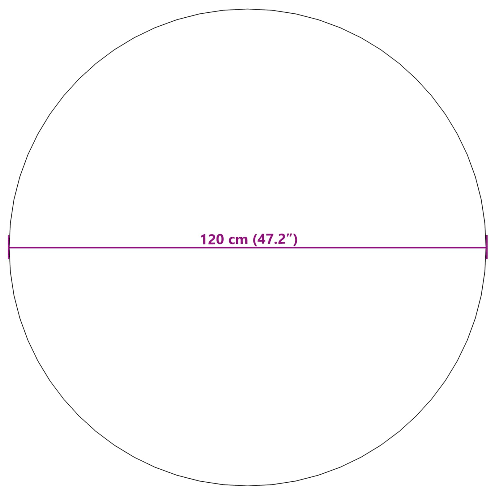 Tappeto per uso interno ed esterno PALMERAS Crema Ø 120 CM