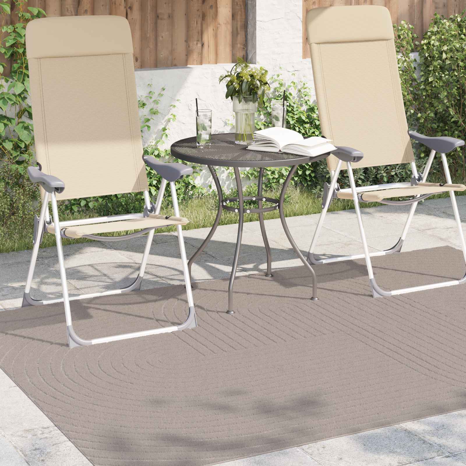 Tappeto per uso interno ed esterno PALMERAS Beige 230 x 160 cm