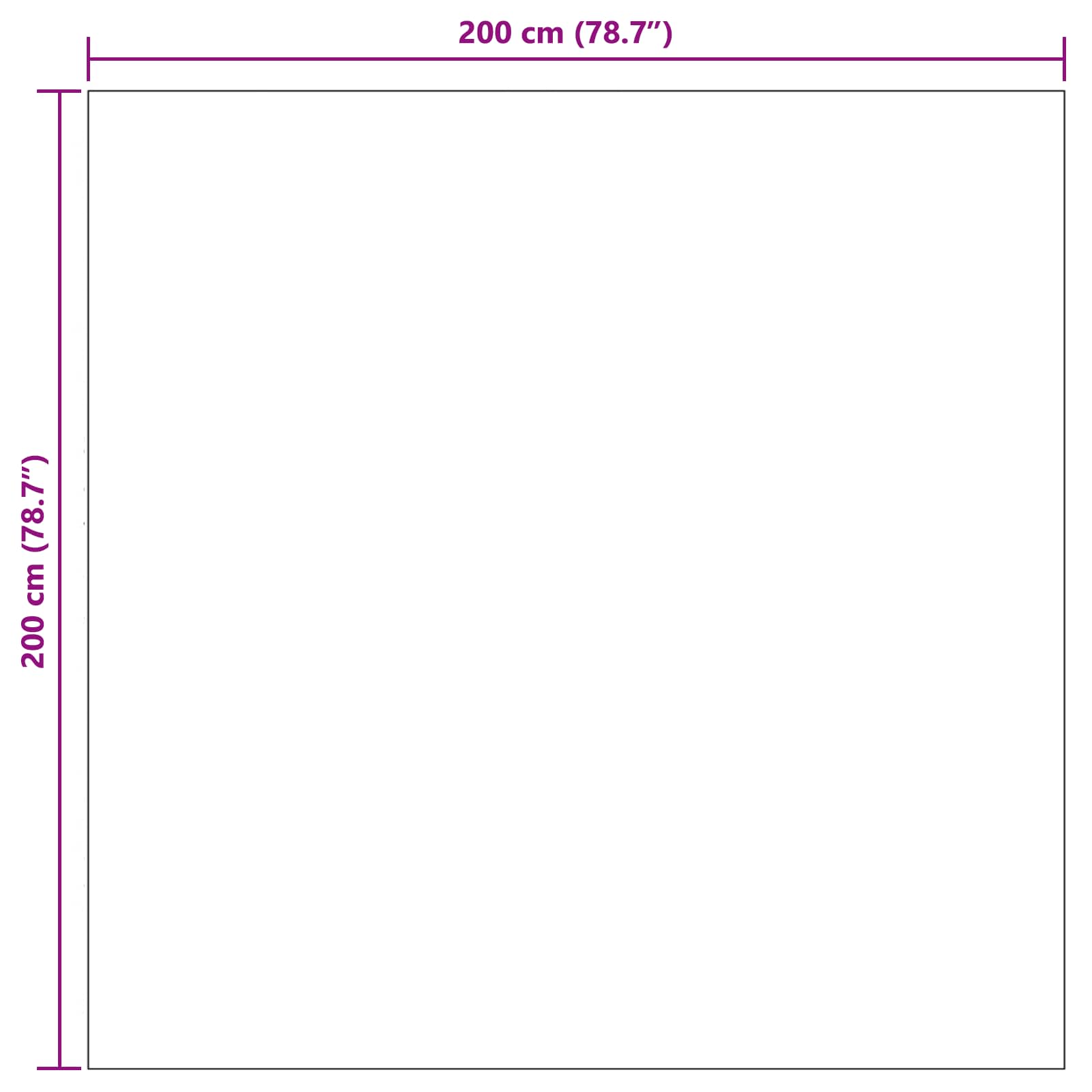 Tappeto per uso interno ed esterno PALMERAS Beige 200 x 200 cm