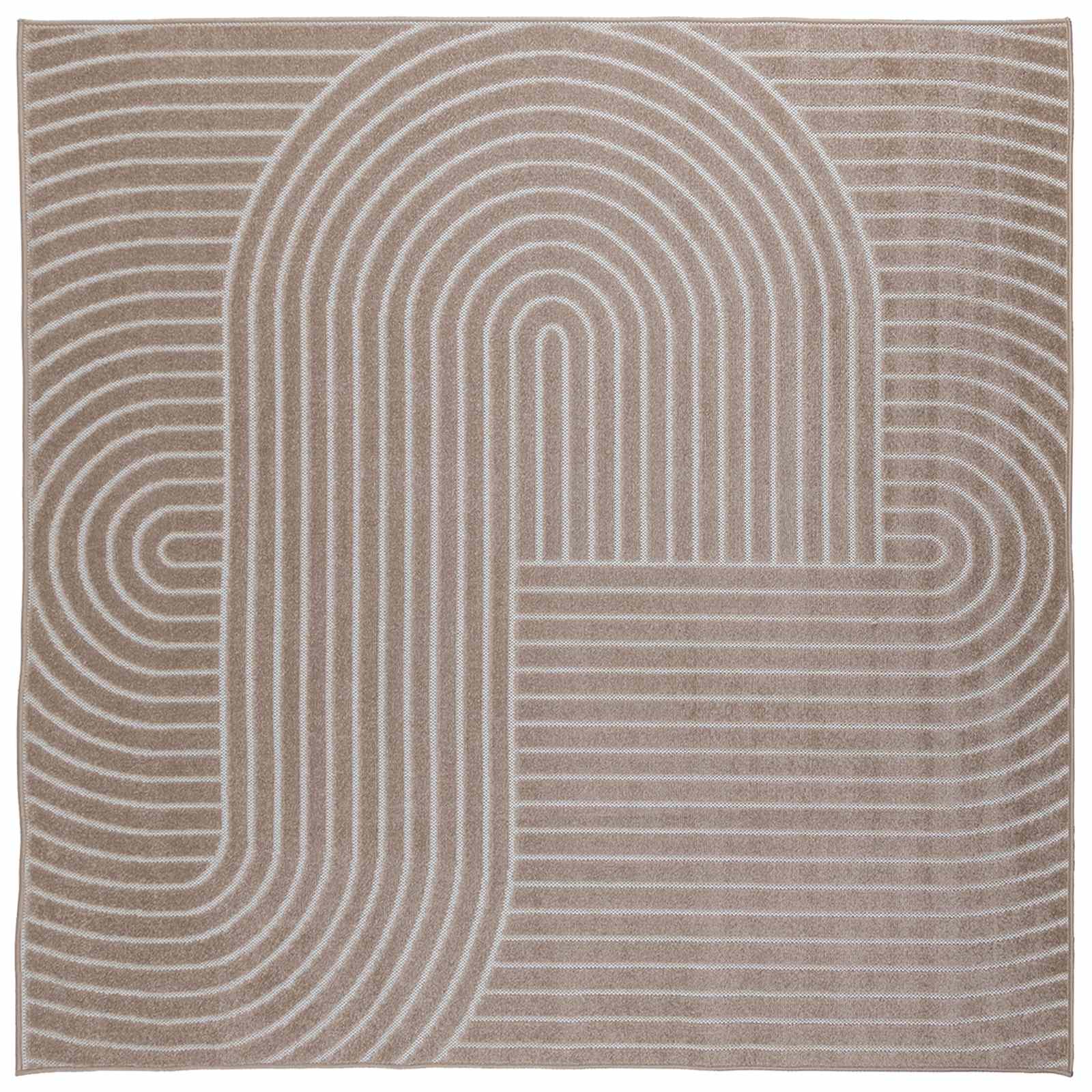 Tappeto per uso interno ed esterno PALMERAS Beige 240 x 240 cm