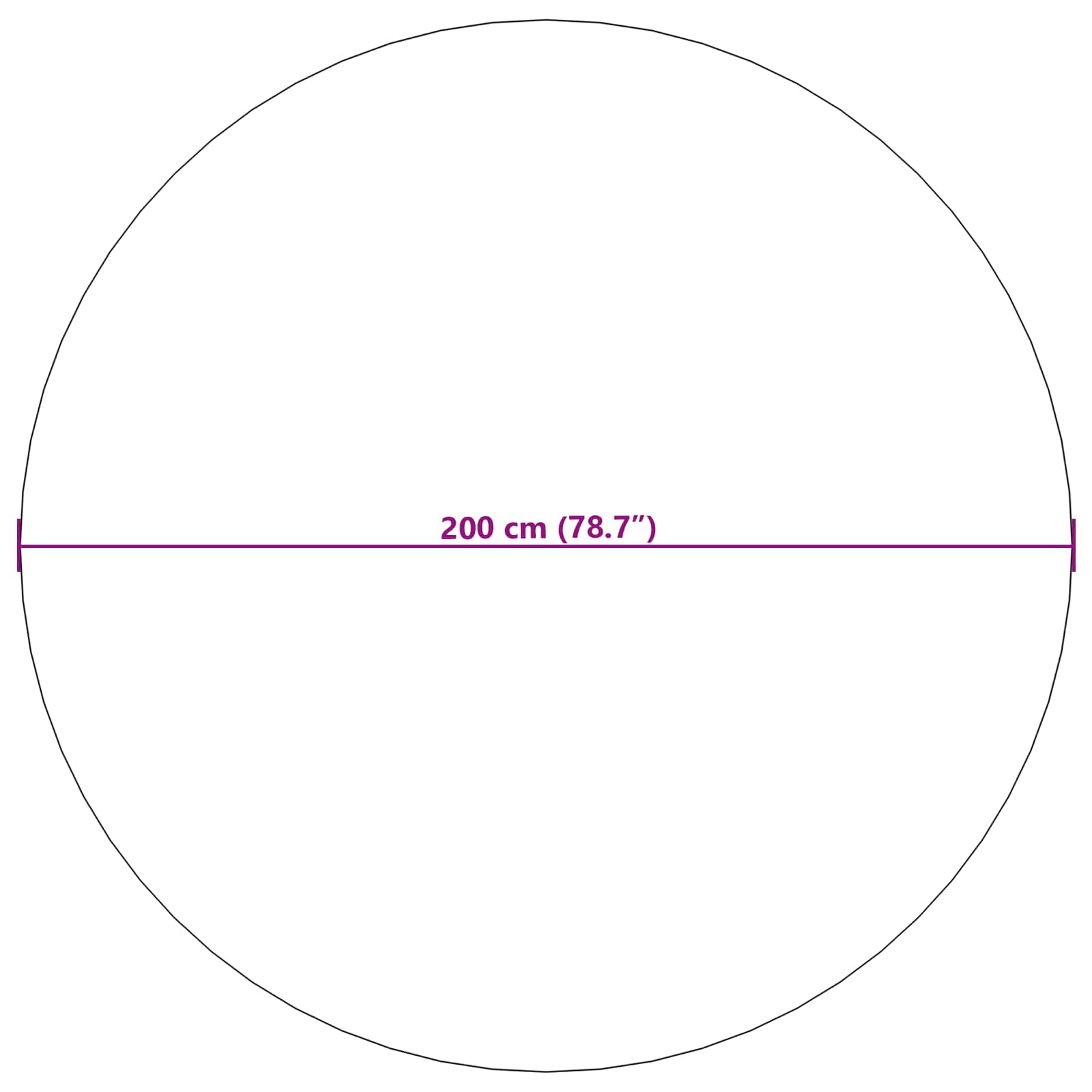 Tappeto per uso interno ed esterno PALMERAS Beige Ø 200 CM