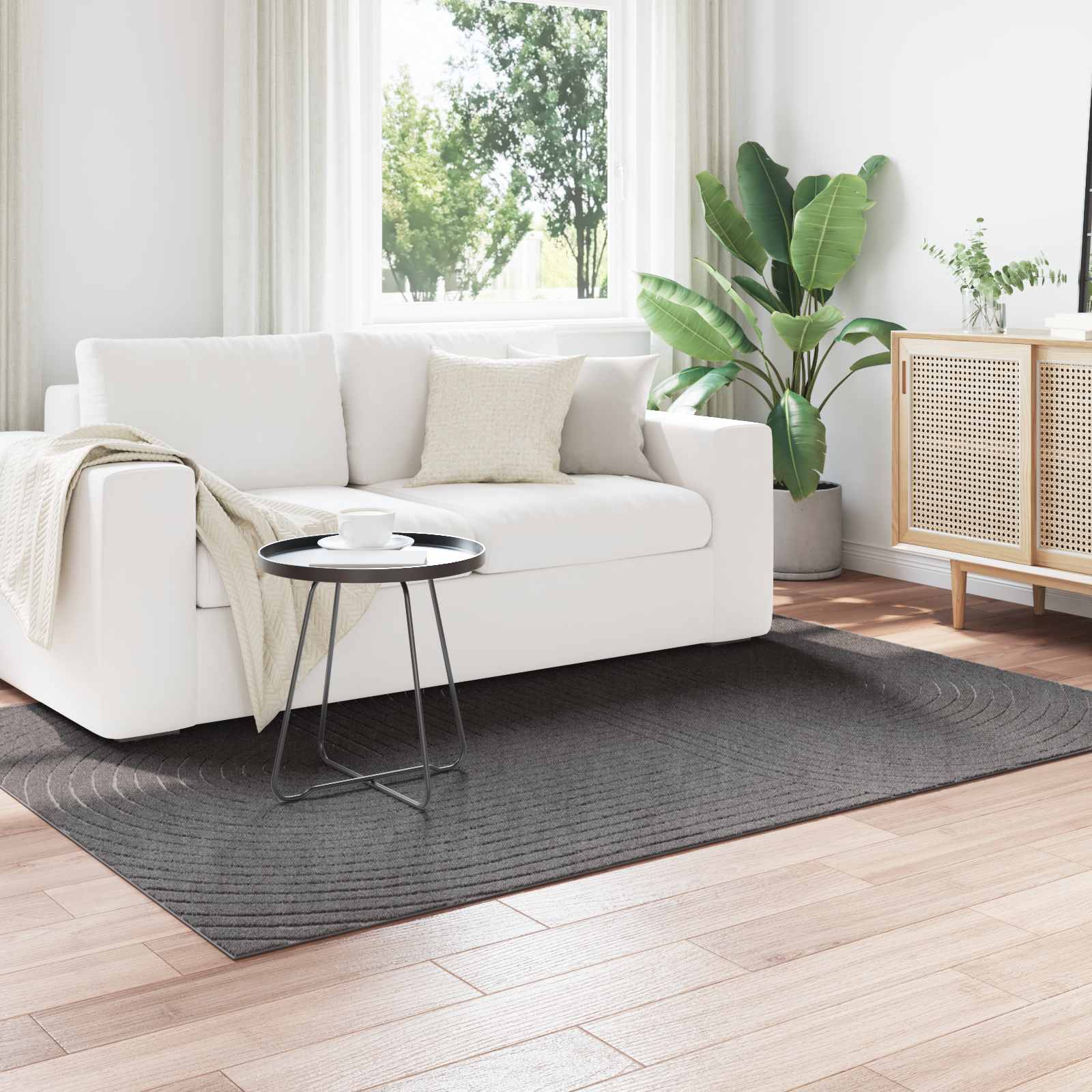 Tappeto per uso interno ed esterno PALMERAS Antracite