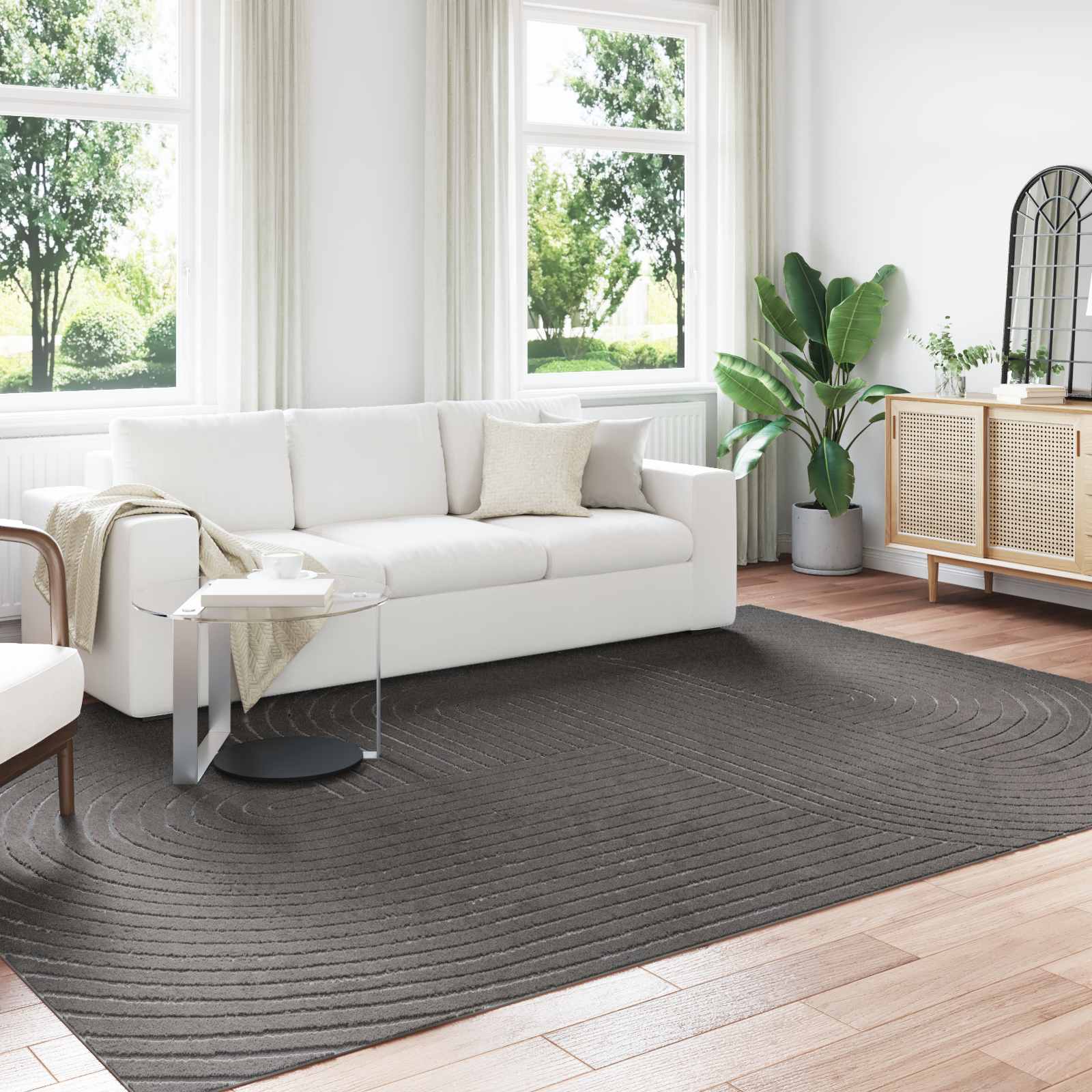 Tappeto per uso interno ed esterno PALMERAS Antracite