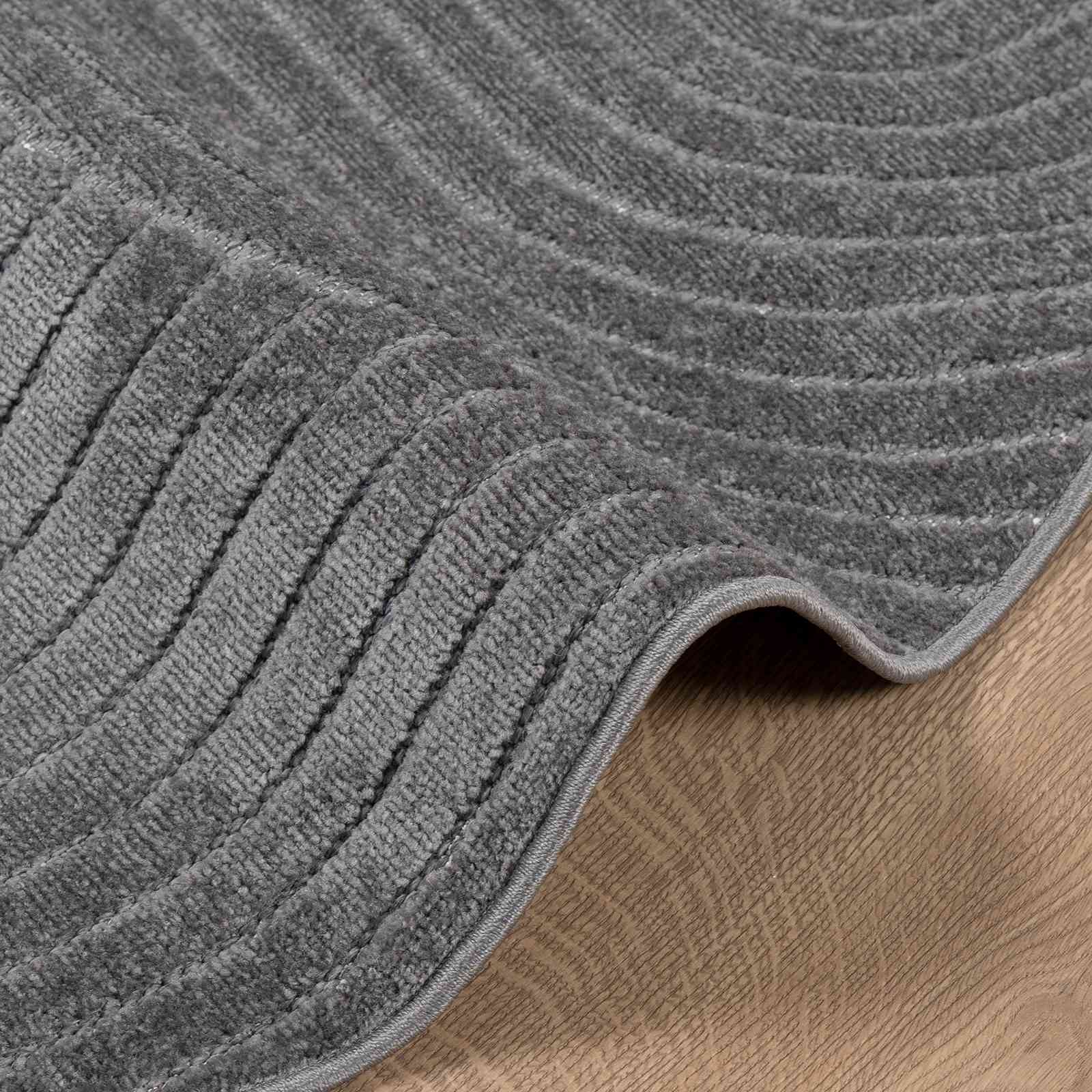 Tappeto per uso interno ed esterno PALMERAS Antracite Ø 160 CM