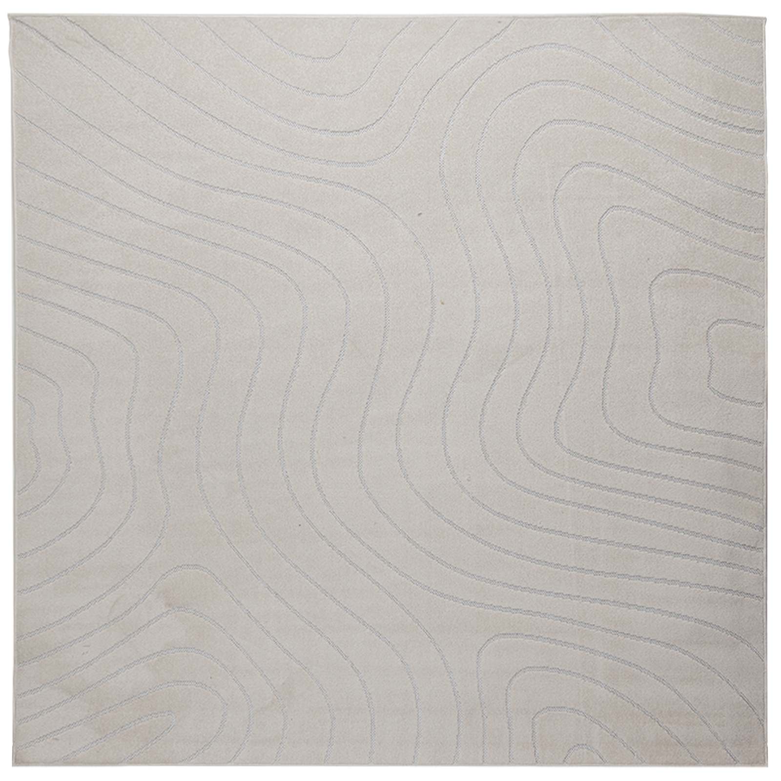 Tappeto per uso interno ed esterno PALMERAS Crema 120 x 120 cm