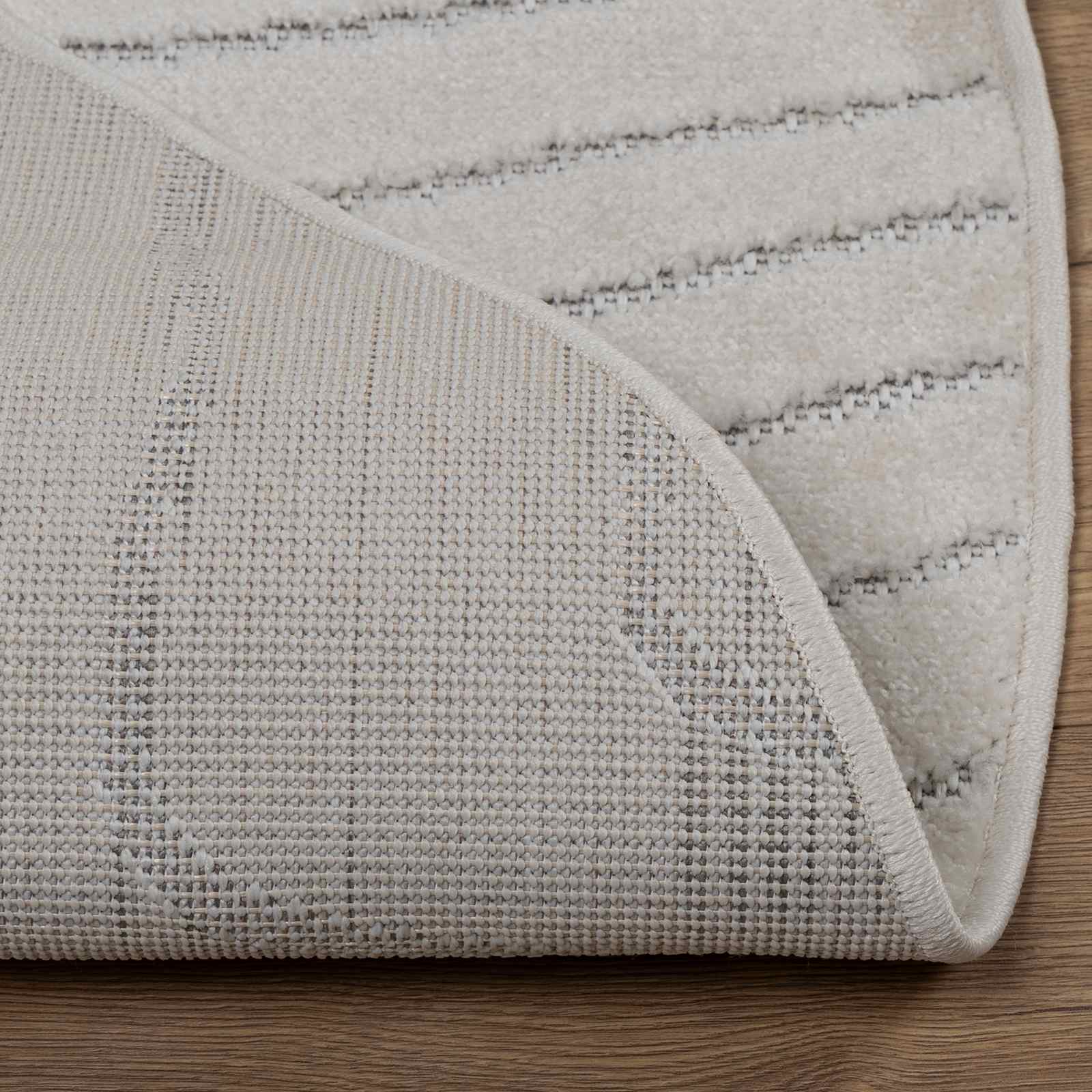 Tappeto per uso interno ed esterno PALMERAS Crema Ø 120 CM