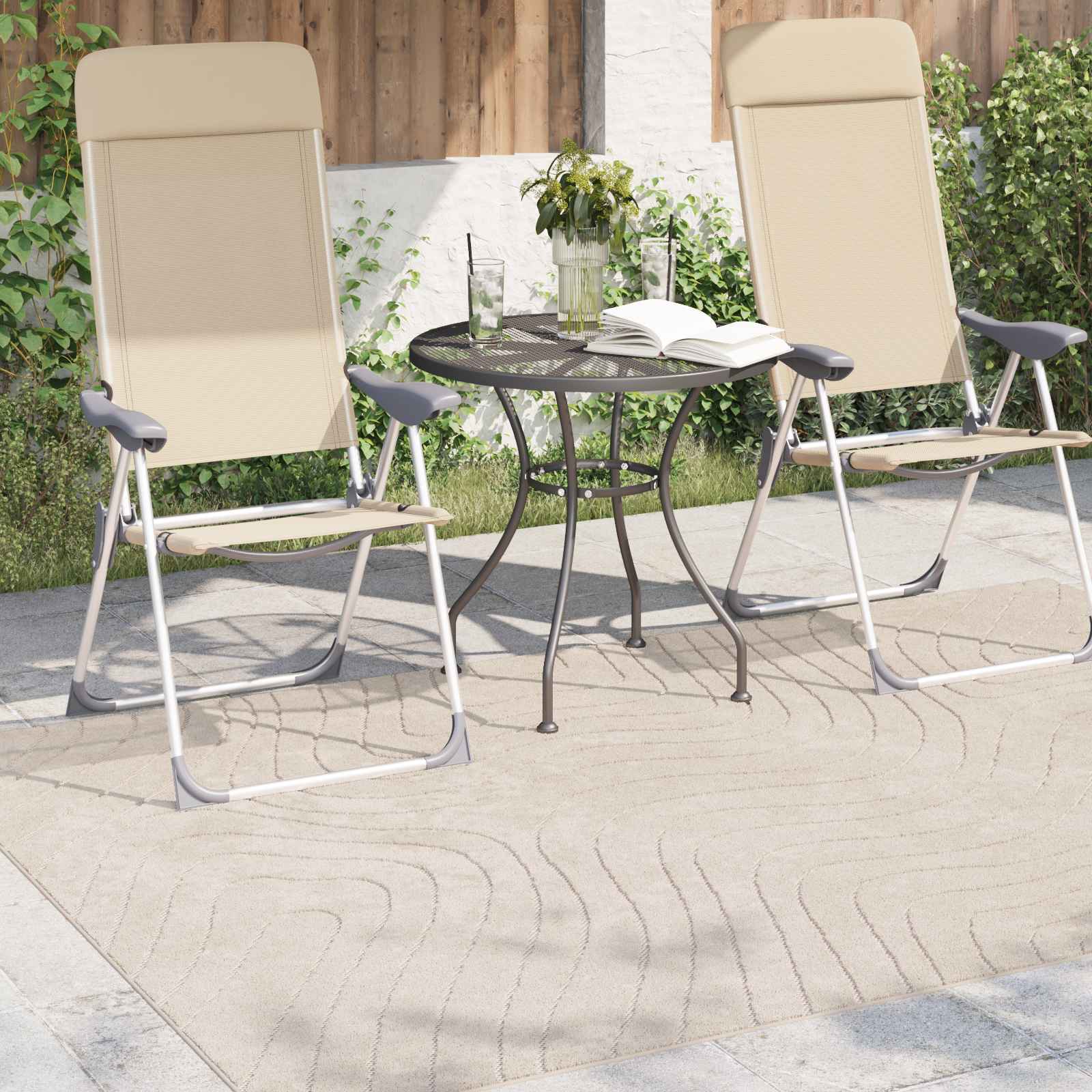 Tappeto per uso interno ed esterno PALMERAS Beige 120 x 170 cm