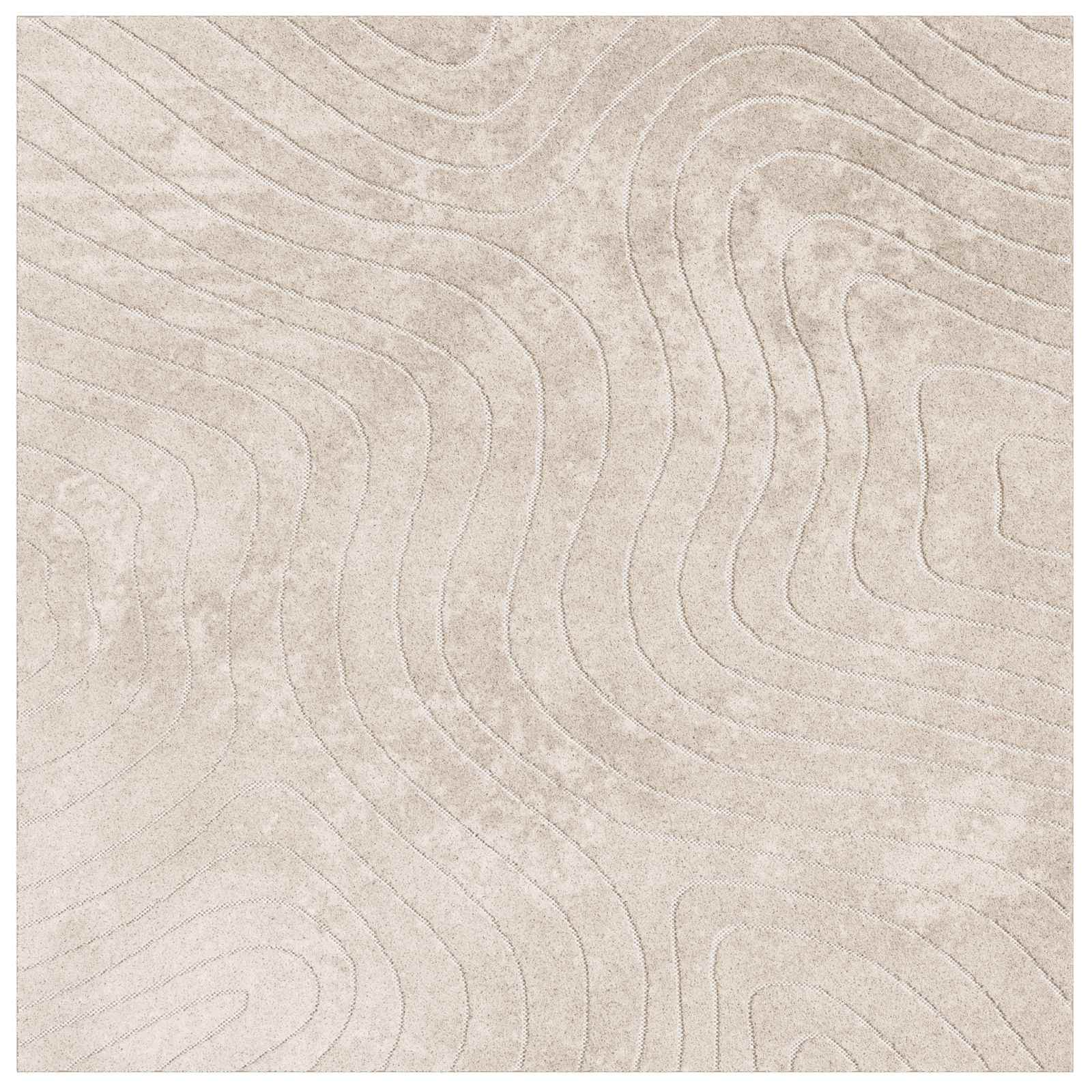Tappeto per uso interno ed esterno PALMERAS Beige 120 x 120 cm