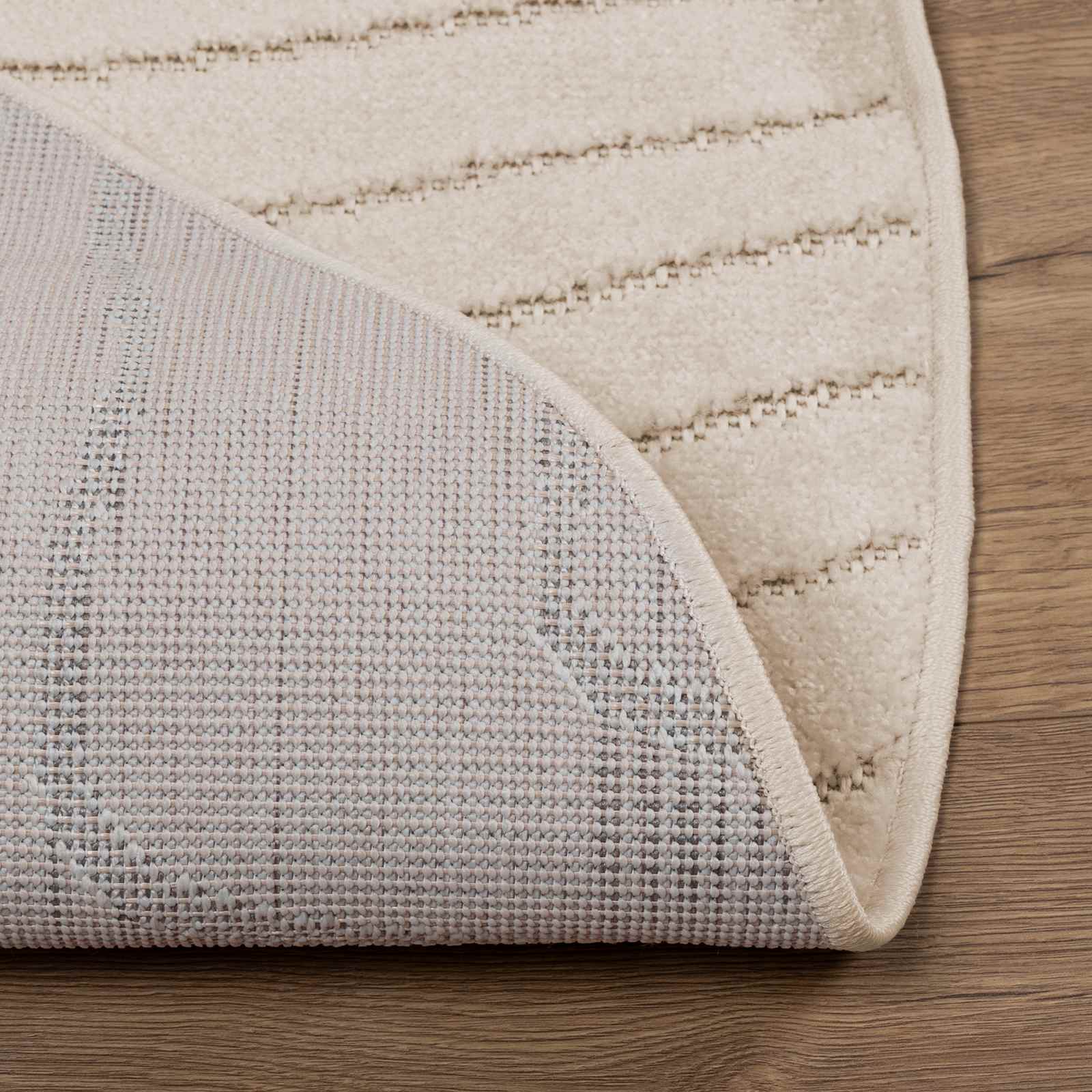 Tappeto per uso interno ed esterno PALMERAS Beige Ø 120 CM