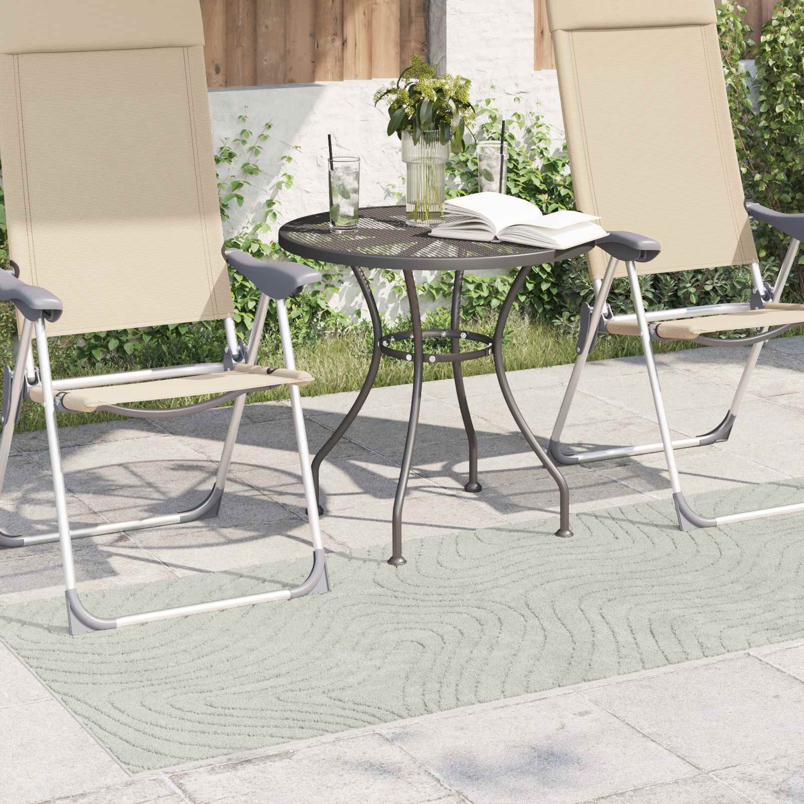 Tappeto per uso interno ed esterno PALMERAS Verde 80 x 150 cm