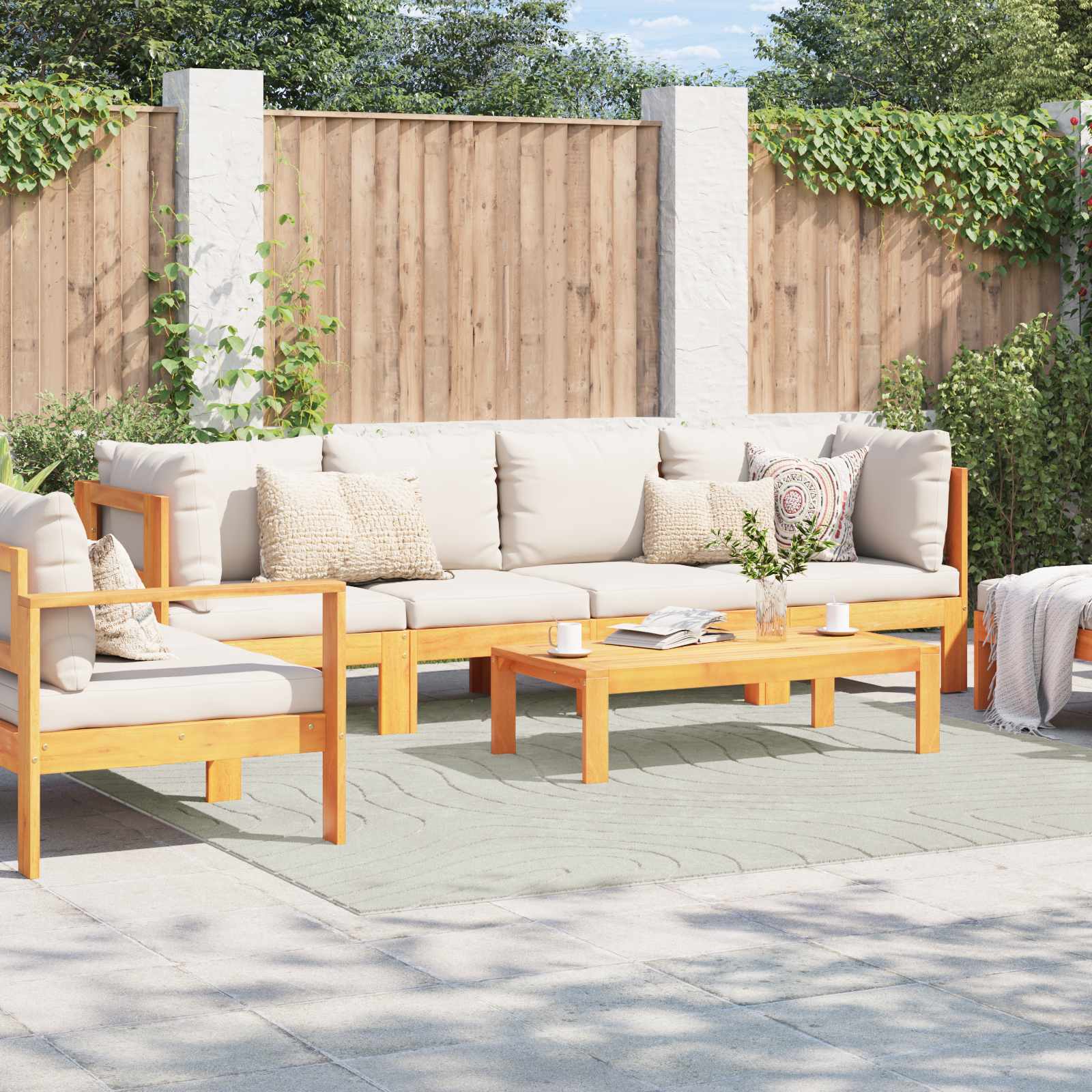 Tappeto per uso interno ed esterno PALMERAS Verde 240 x 240 cm